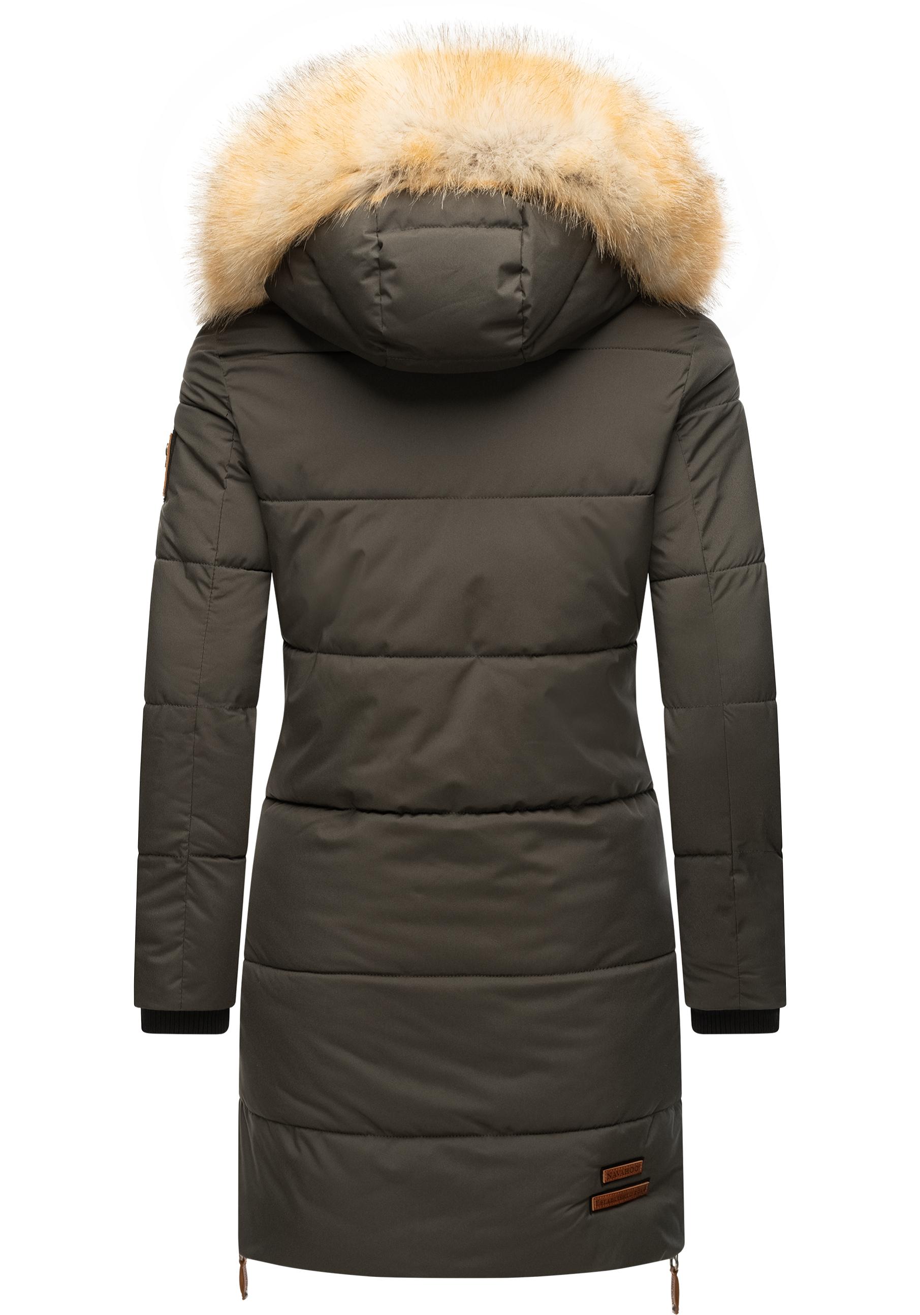 Thumbnail - Navahoo Wintermantel "Halina", modischer Damen Winter Steppmantel mit Kapuze