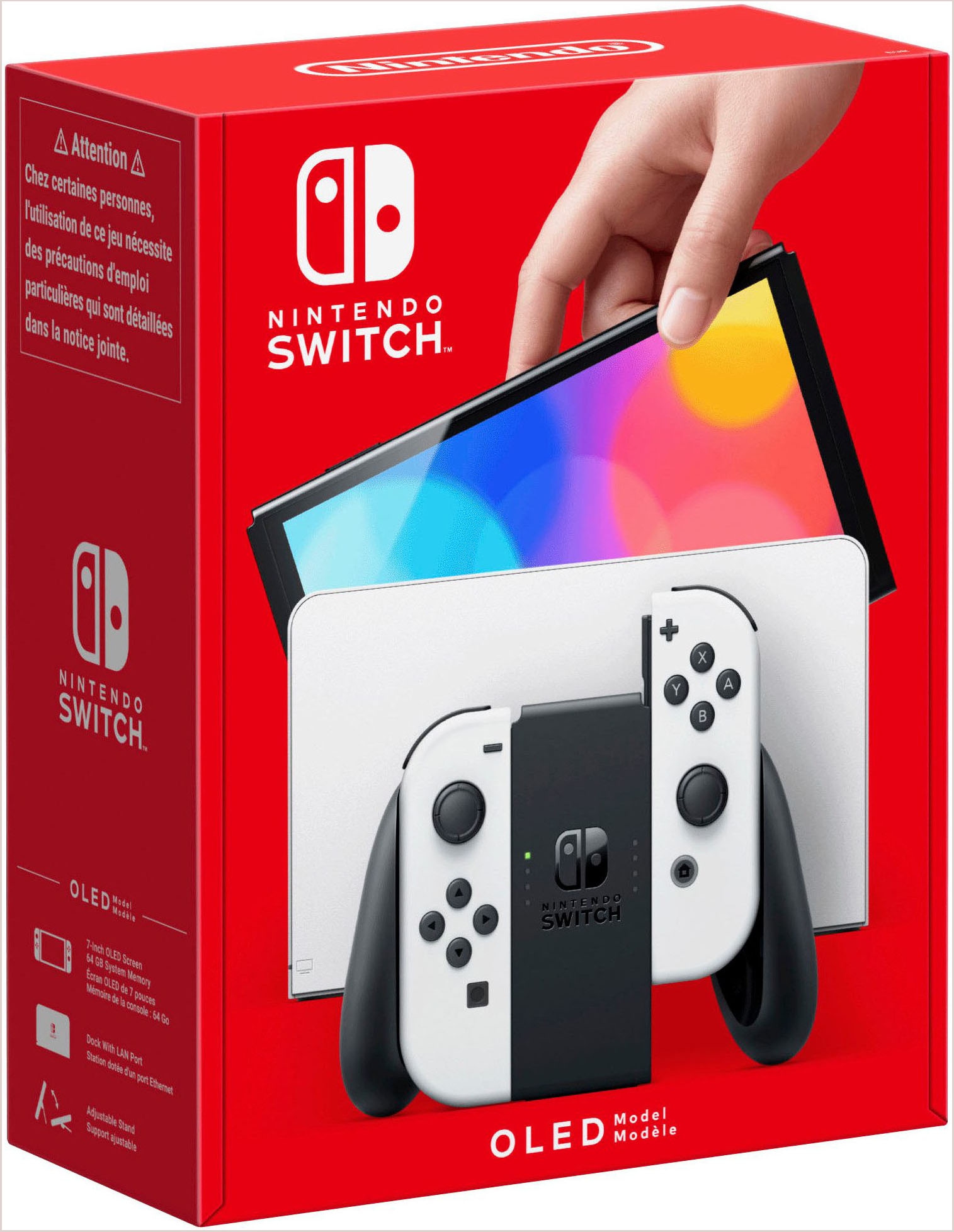 Nintendo Switch Konsolen-Set »NSW OLED Konsole weiss inkl.Super Mario Galaxy 1+2« 64 GB