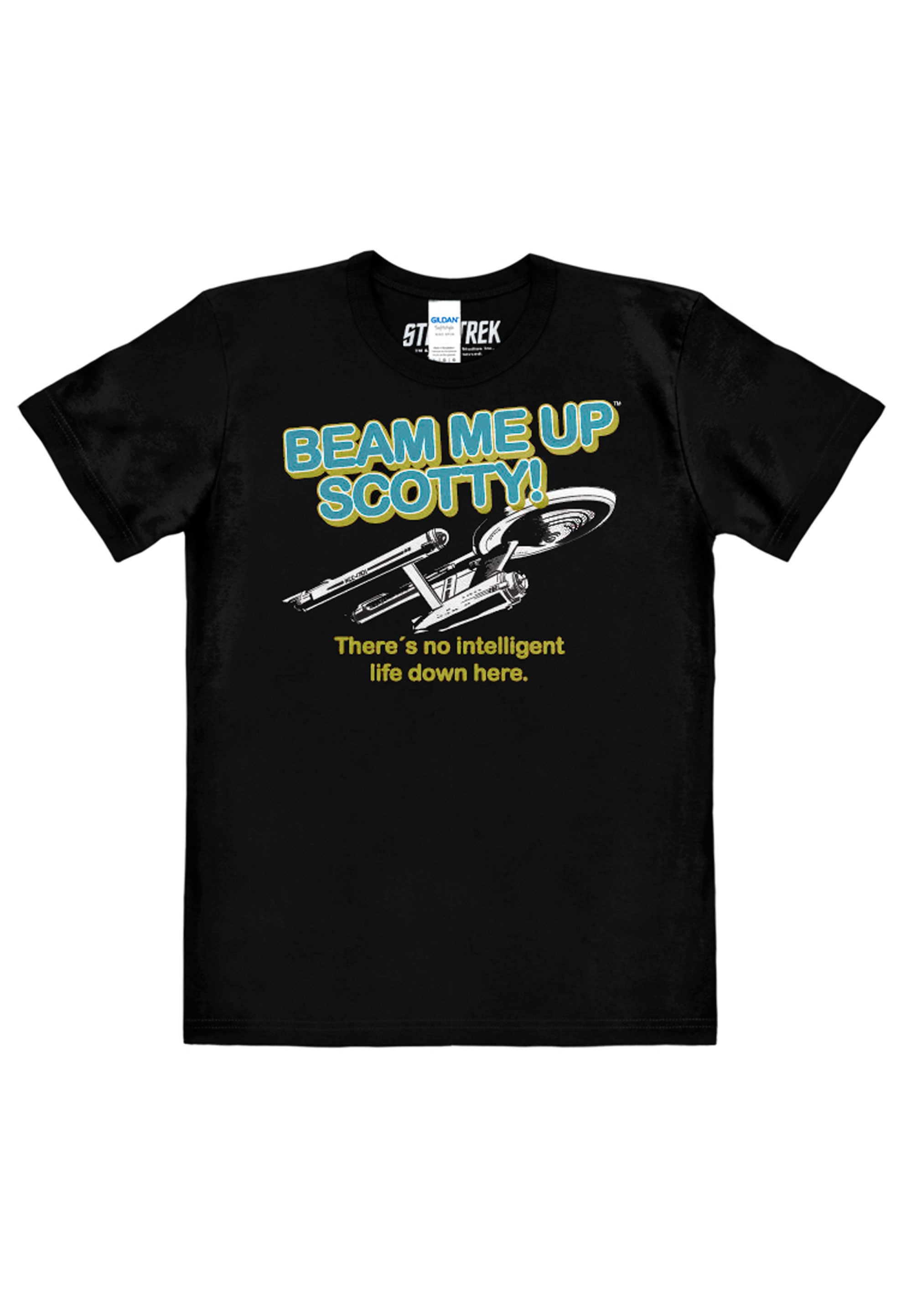 LOGOSHIRT T-Shirt »Star Trek - Beam Me Up Scotty«, mit Beam Me Up Scotty-Logo