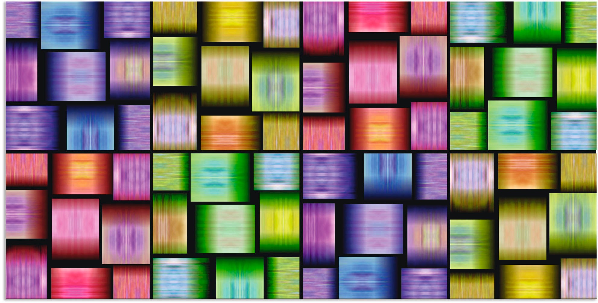 Artland Leinwandbild »Bunte Muster«, Muster, (1 St.), auf Keilrahmen gespannt