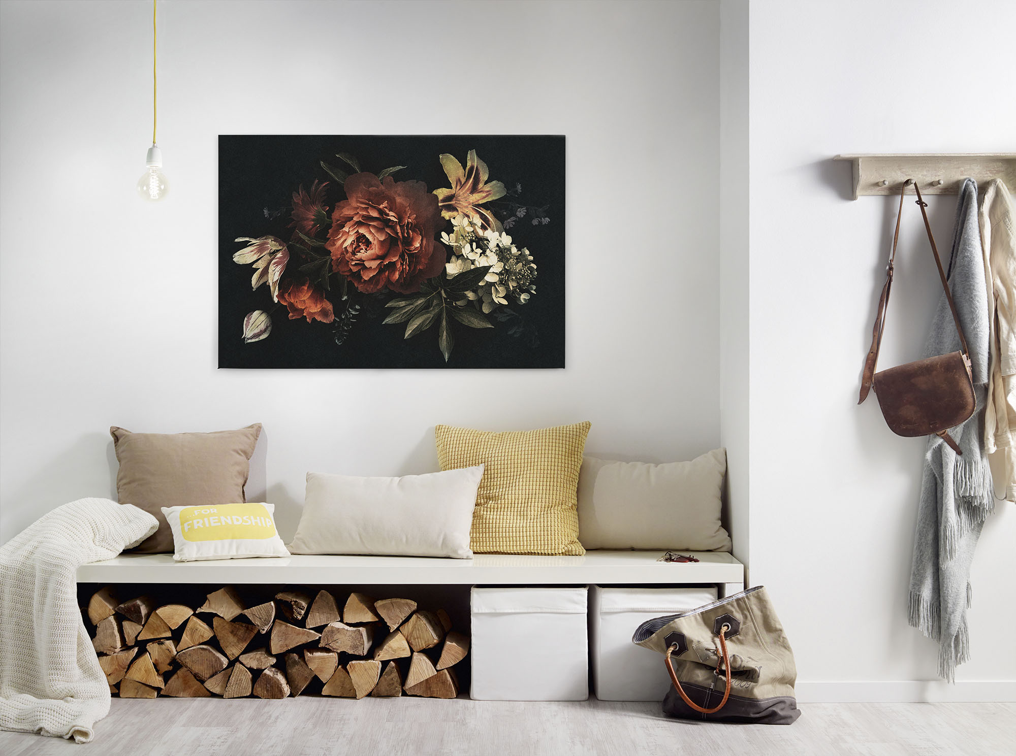 A.S. Création Leinwandbild "drama queen" Blumen Kunst 1 Stk. tlg. Keilrahmen Bild Floral Blumen Leinwand-Bild Wohnzimmer modern Wandbild