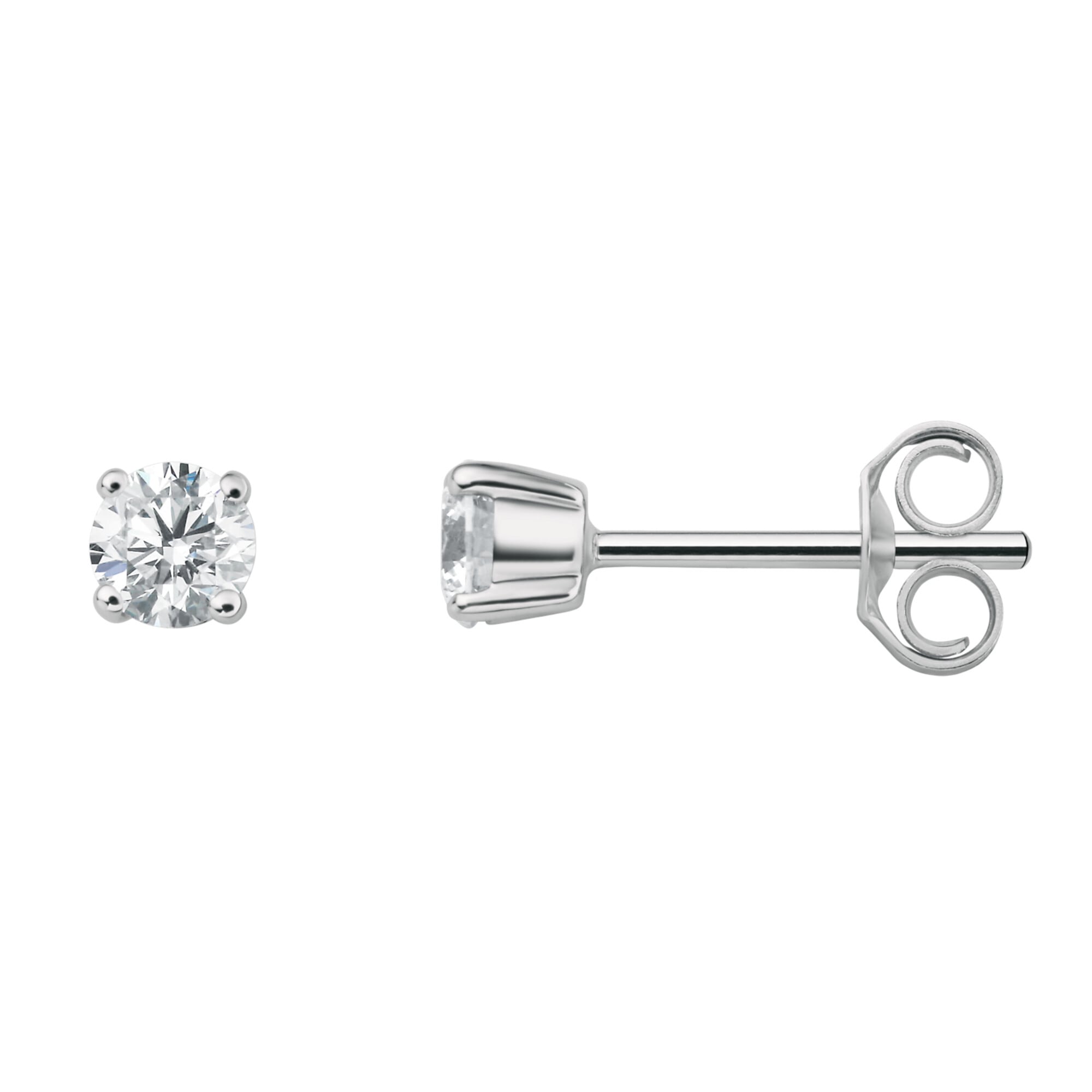 ONE ELEMENT Paar Ohrhänger »0.40 ct Diamant Brillant Ohrringe Ohrstecker aus 950 Platin«, Damen Platin Schmuck