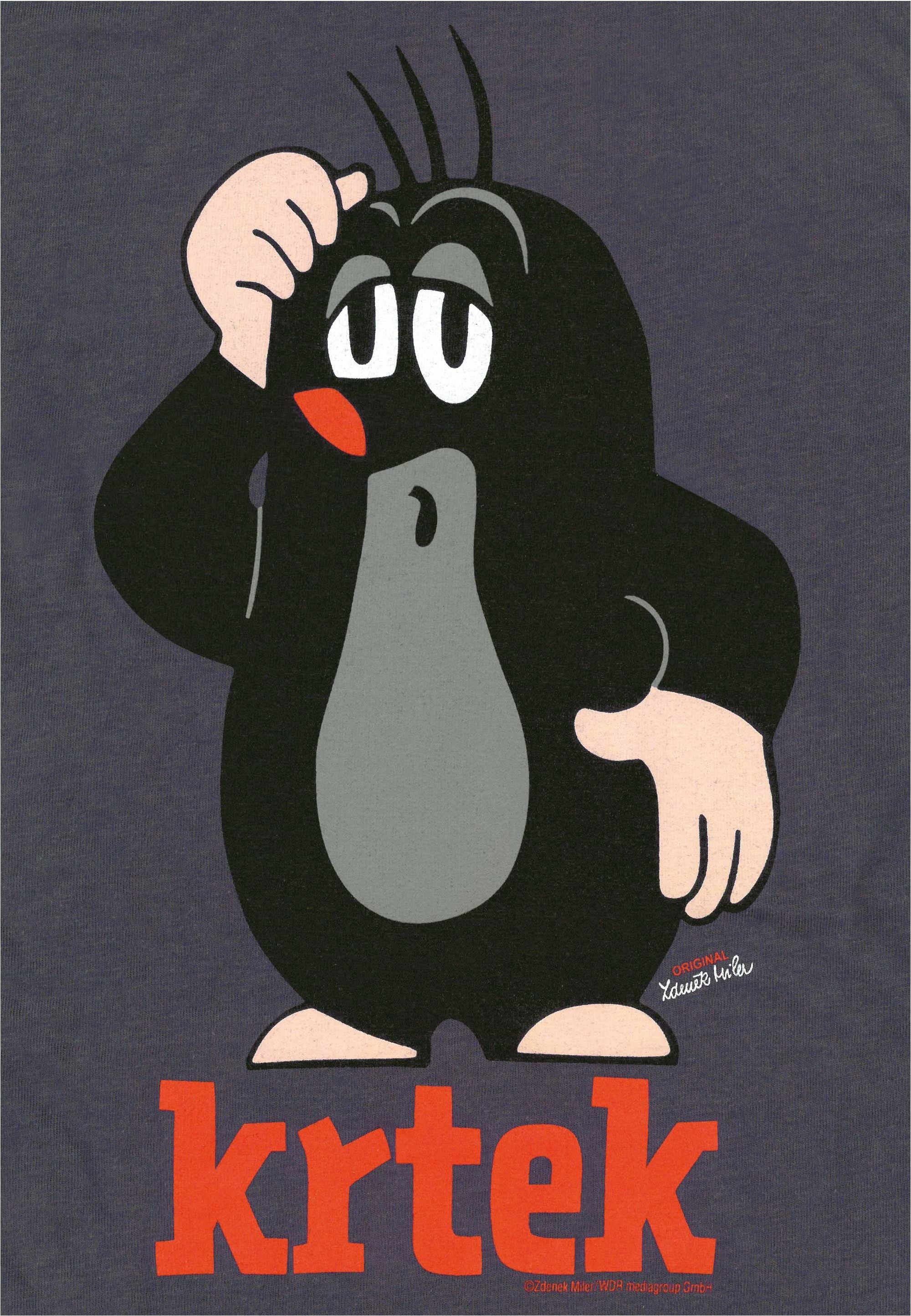 LOGOSHIRT T-Shirt »Der kleine Maulwurf Krtek«, mit coolem Print
