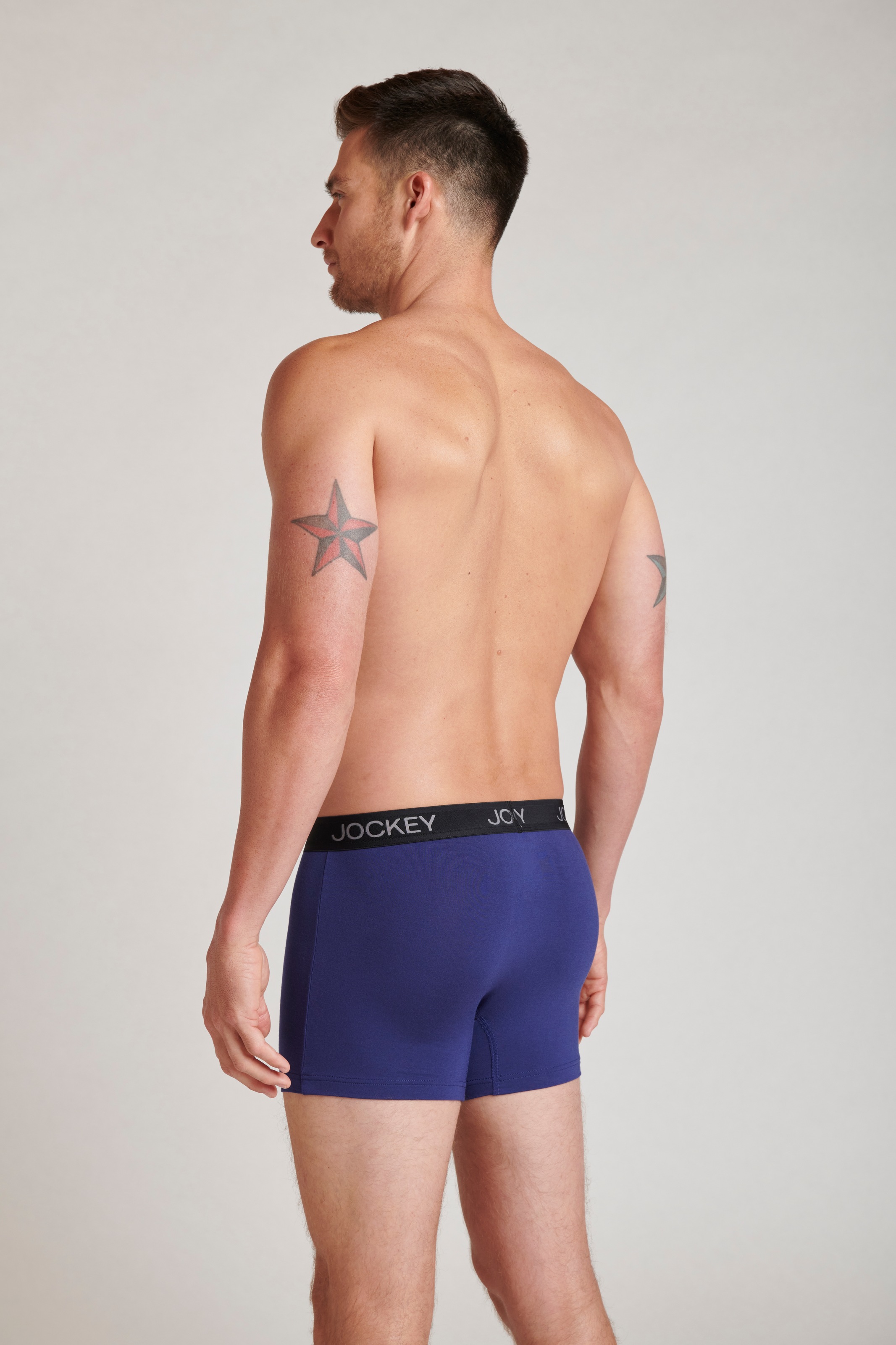 Jockey Trunk »CHAFE PROOF POUCH TRUNK«, (2er Pack), Mittlere Bundhöhe, Logobund