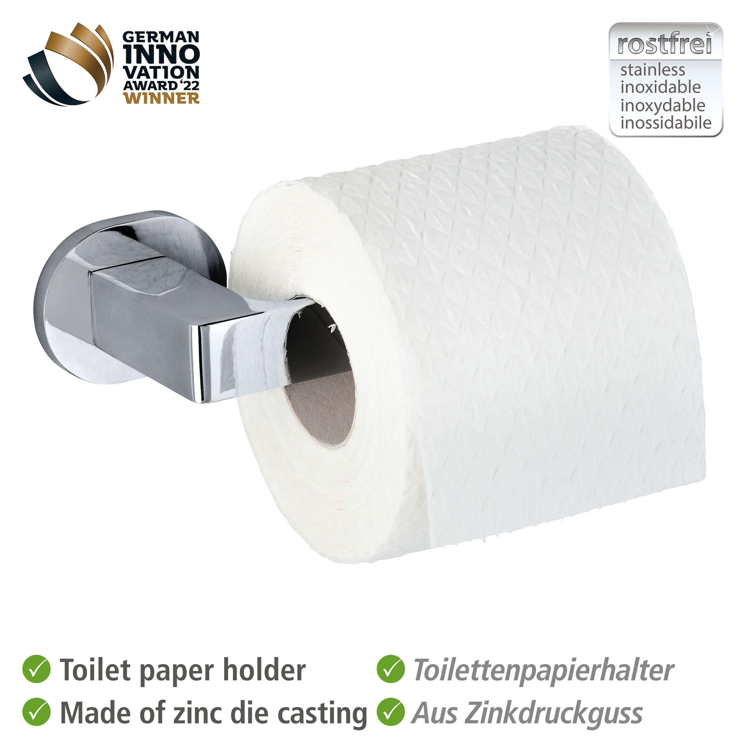 WENKO Toilettenpapierhalter »UV-Loc® Maribor«, Befestigen ohne Bohren
