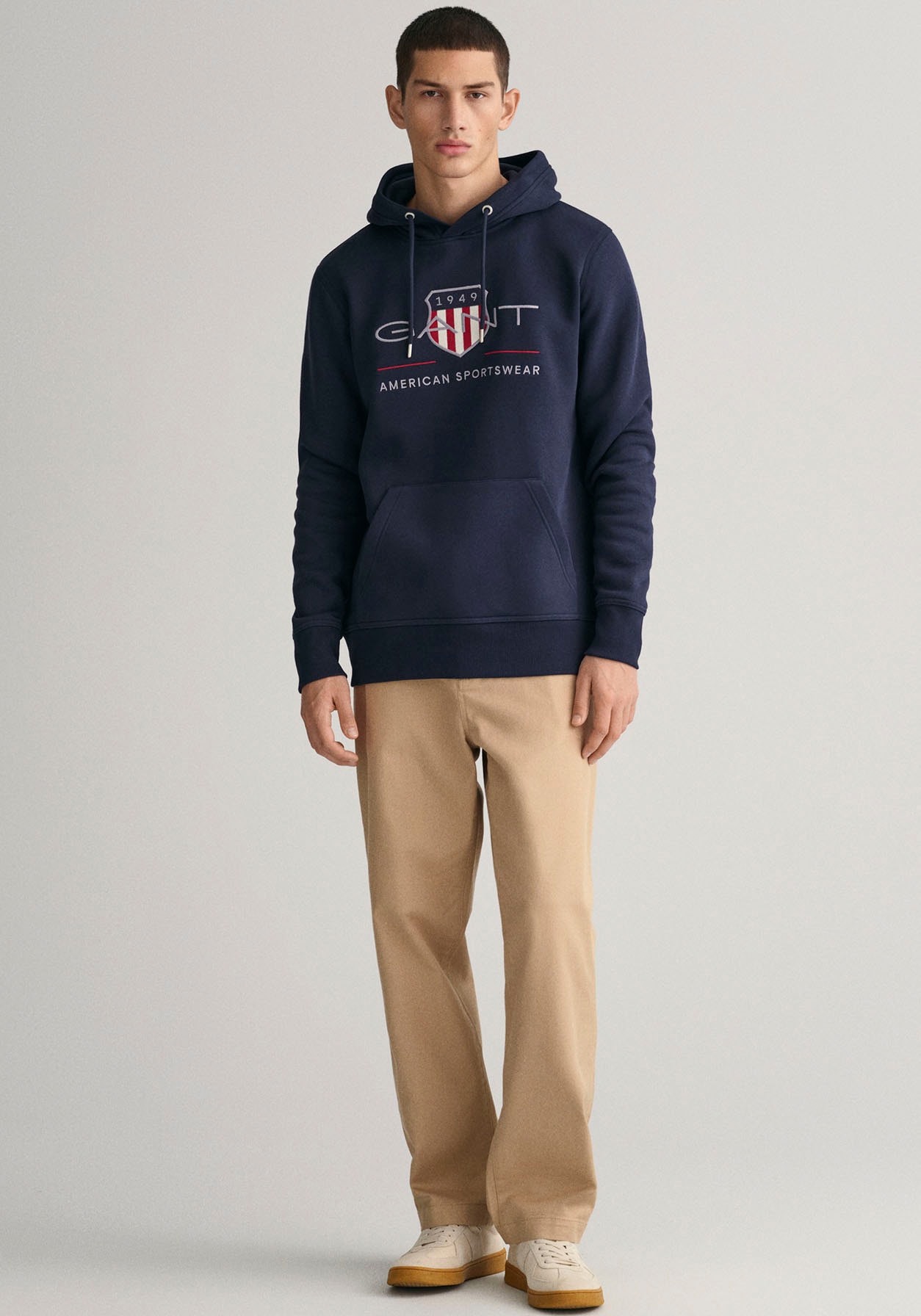 Gant Hoodie »REG ARCHIVE SHIELD HOODIE«, mit modischer Logostickerei auf der Brust