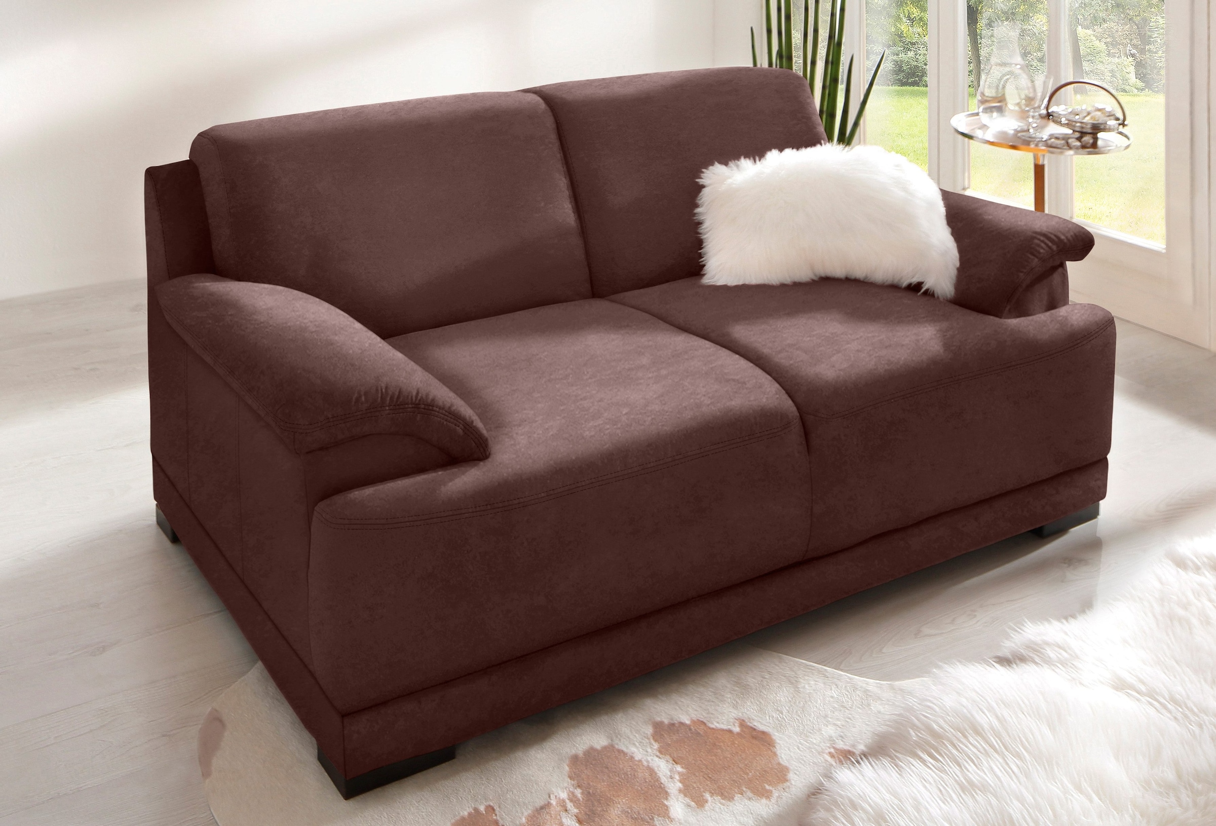 Home affaire 2-Sitzer "Telos, Boxspring-Federung toller Sitzkomfort, zeitlo günstig online kaufen