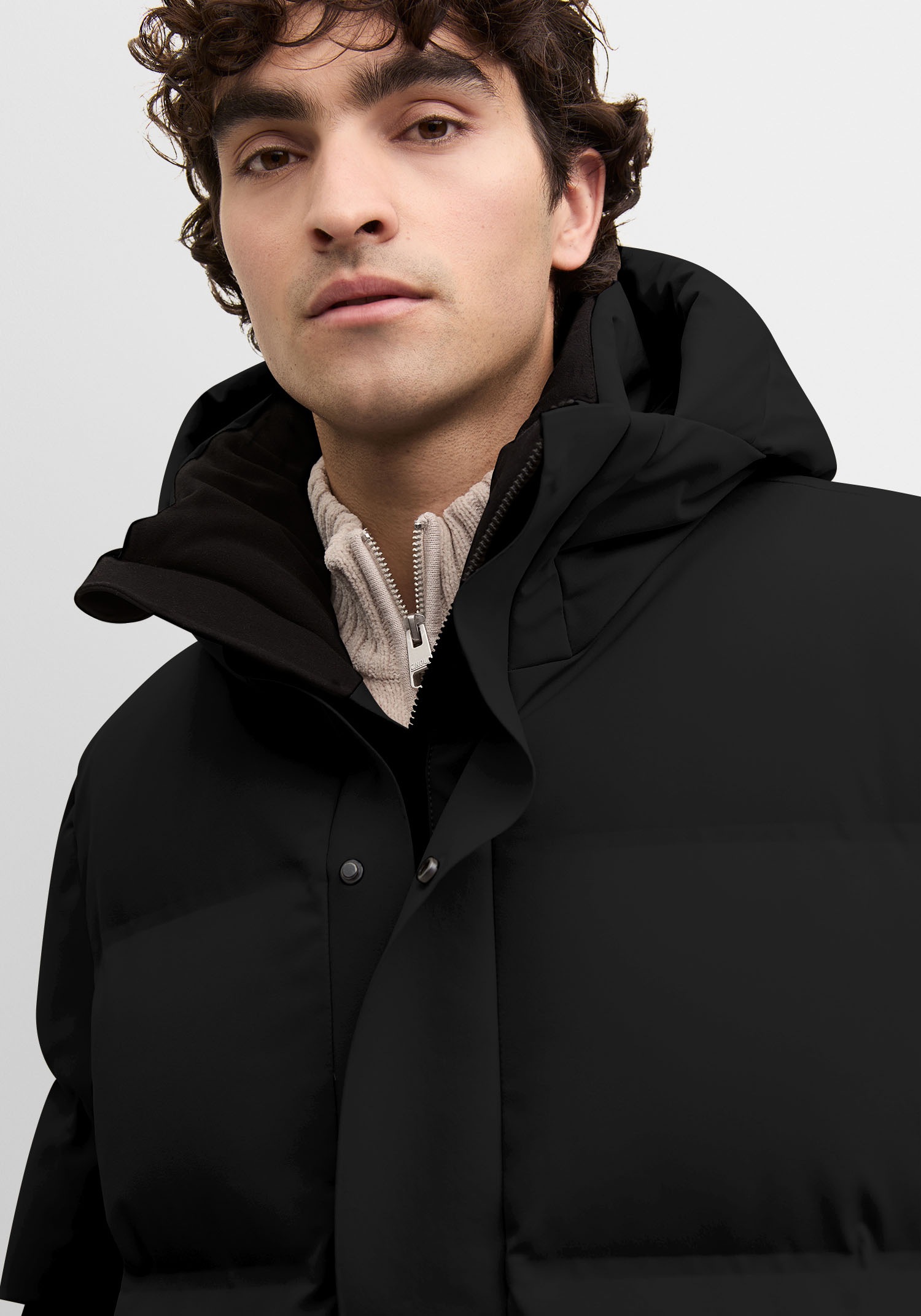 Cinque Parka "CITHERMAL" mit Kapuze mit Logopatch günstig online kaufen