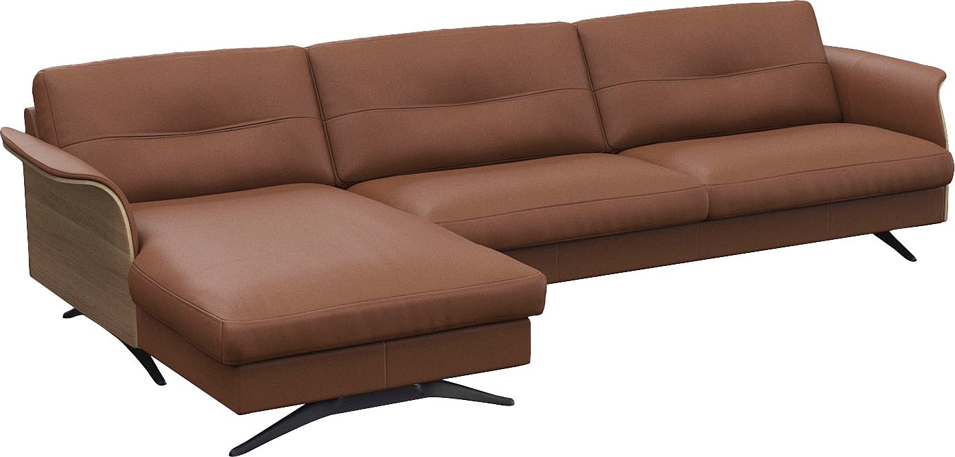 FLEXLUX Ecksofa "Glow, super bequem durch hochwertigem Sitzaufbau mit Feder günstig online kaufen