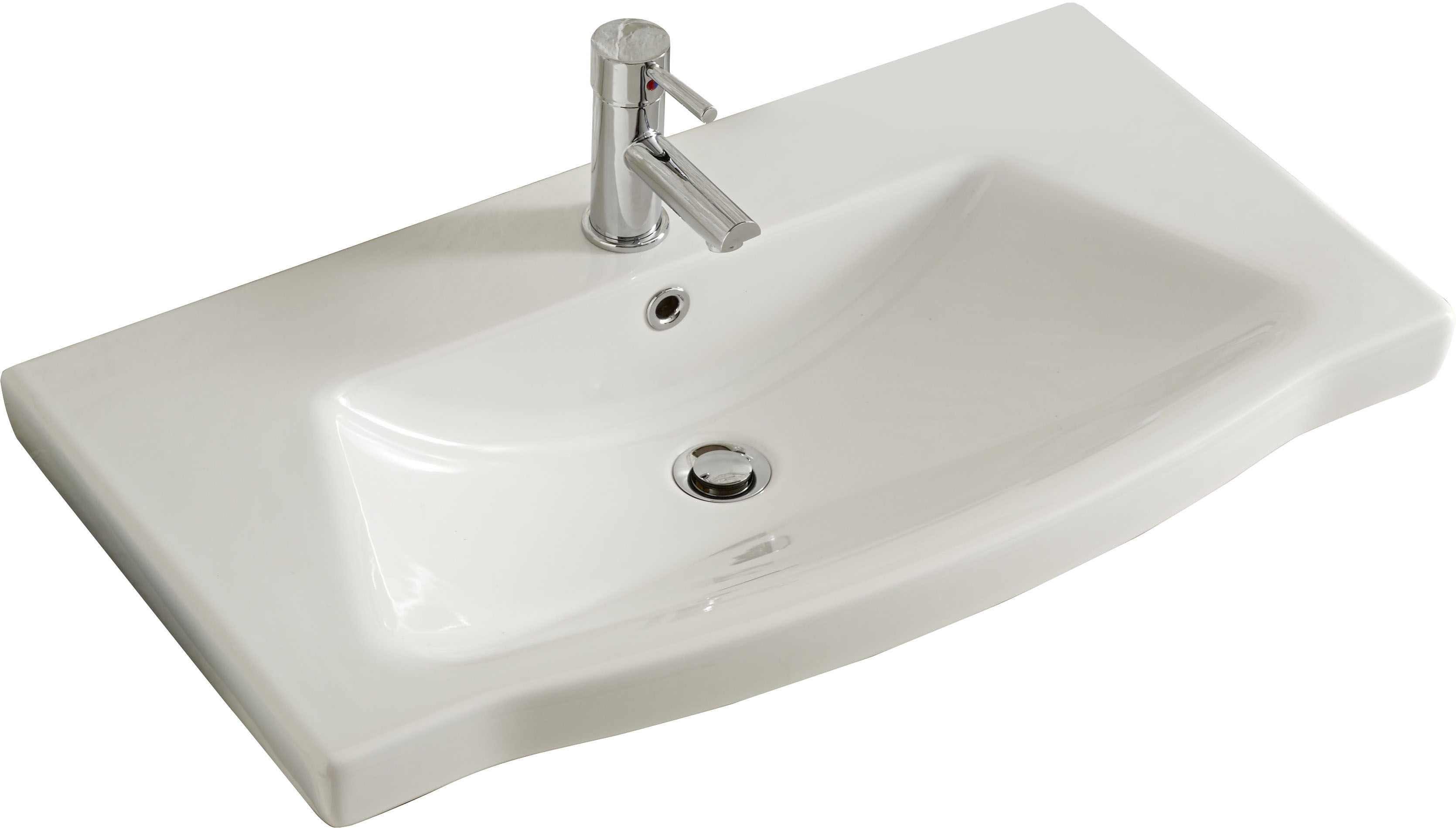 Thumbnail - Saphir Badmöbel-Set "6005 Sprint Keramik-Waschtisch, 82 cm breit" 1 Stk. tlg.