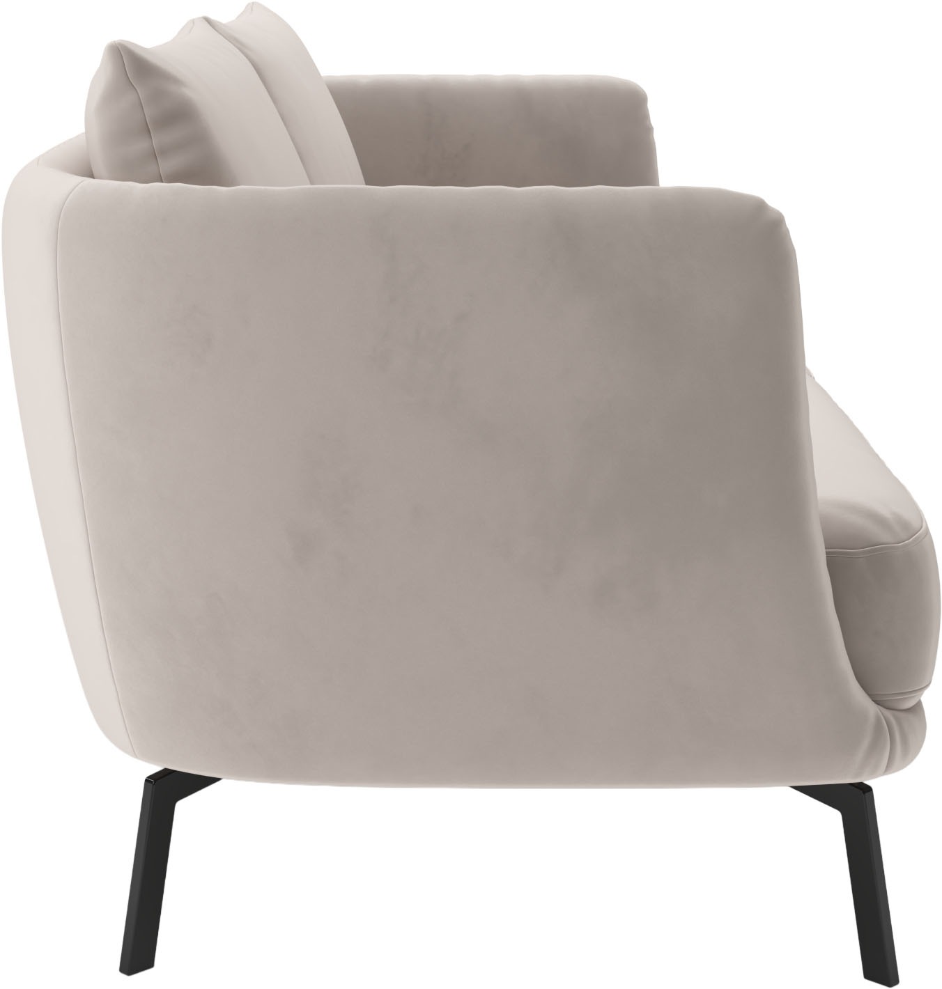SCHÖNER WOHNEN-Kollektion 2,5-Sitzer »Pearl, hochwertig und komfortabel, - 5 Jahre Hersteller-Garantie« auch in Bouclé, Maße (B/H/T): 190/71/91 cm, Füße Metall