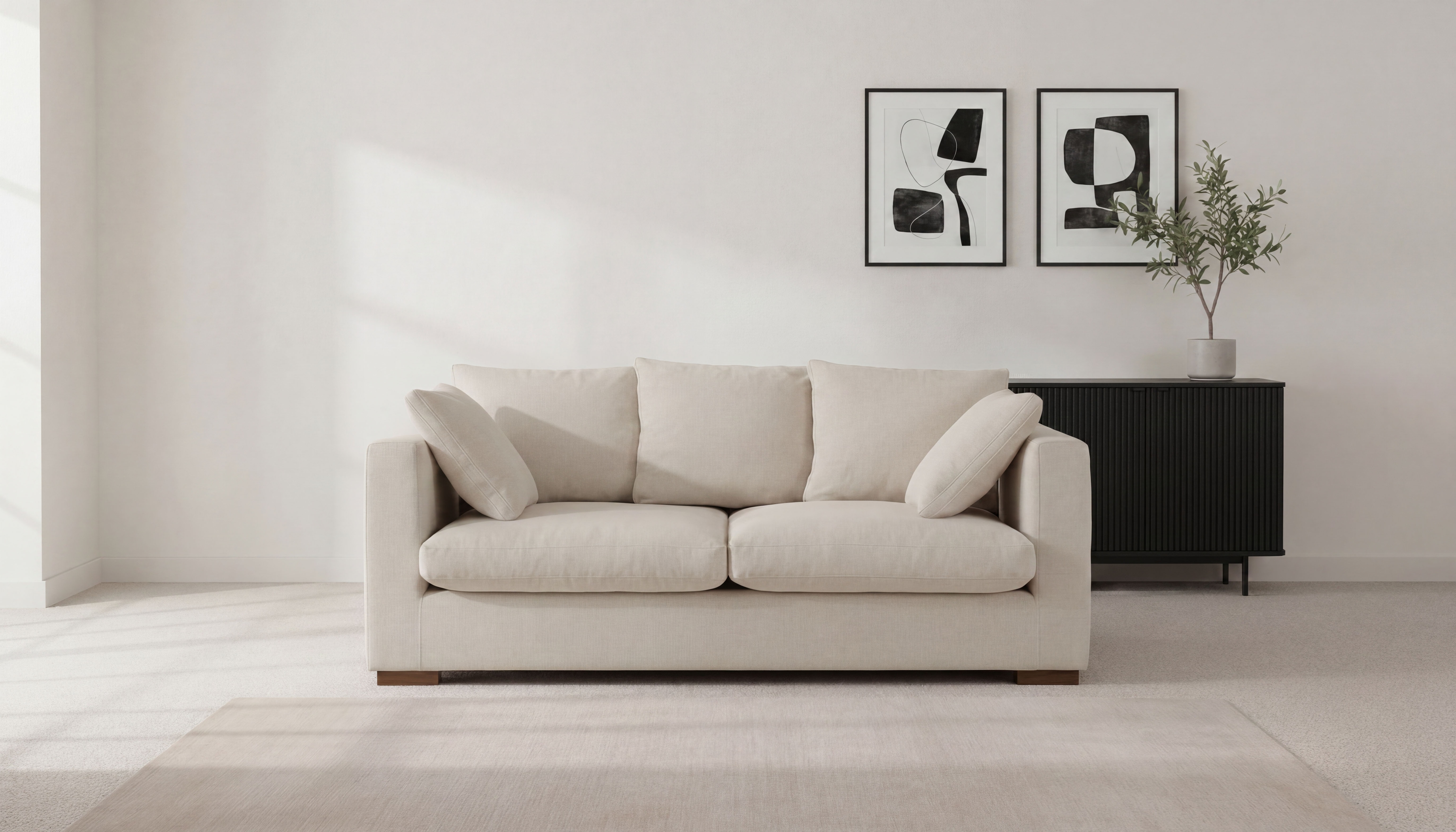 OTTO home 2-Sitzer "Comfy" extra weich und kuschelig, Füllung mit Federn und Daunen