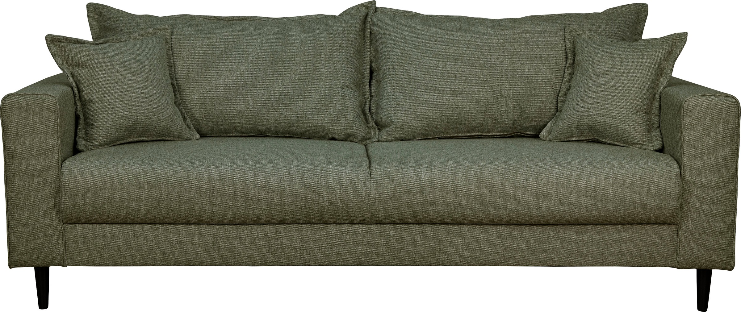 Home affaire 3-Sitzer »VEYRAS, hoher Sitzkomfort, Maße B/T/H: 212/84/76 cm«, mit Wellenunterfederung, incl. Rückenkissen und Zierkissen