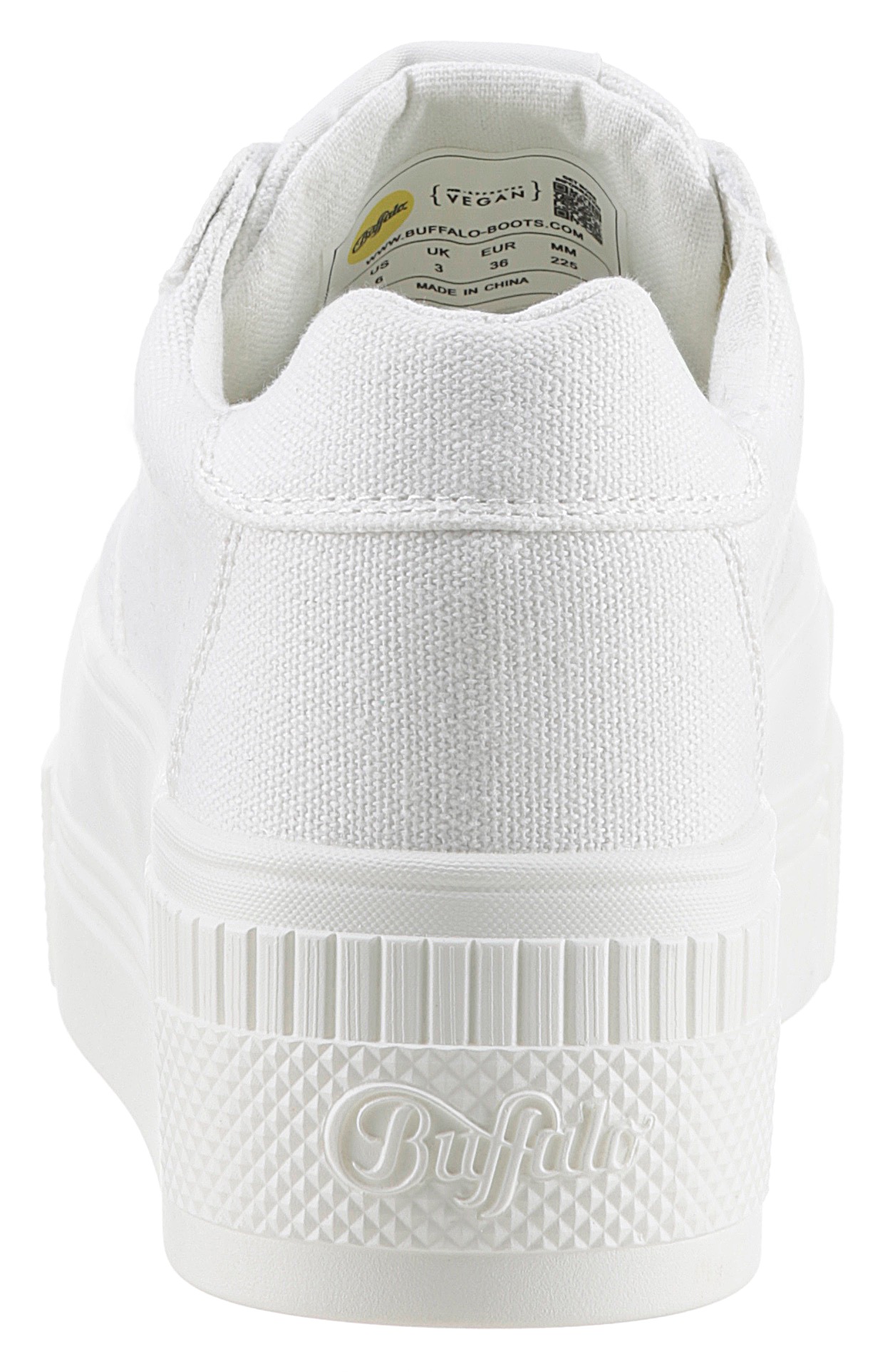 Buffalo Plateausneaker Freizeitschuh, Halbschuh, Schnürschuh mit Logoverzie günstig online kaufen