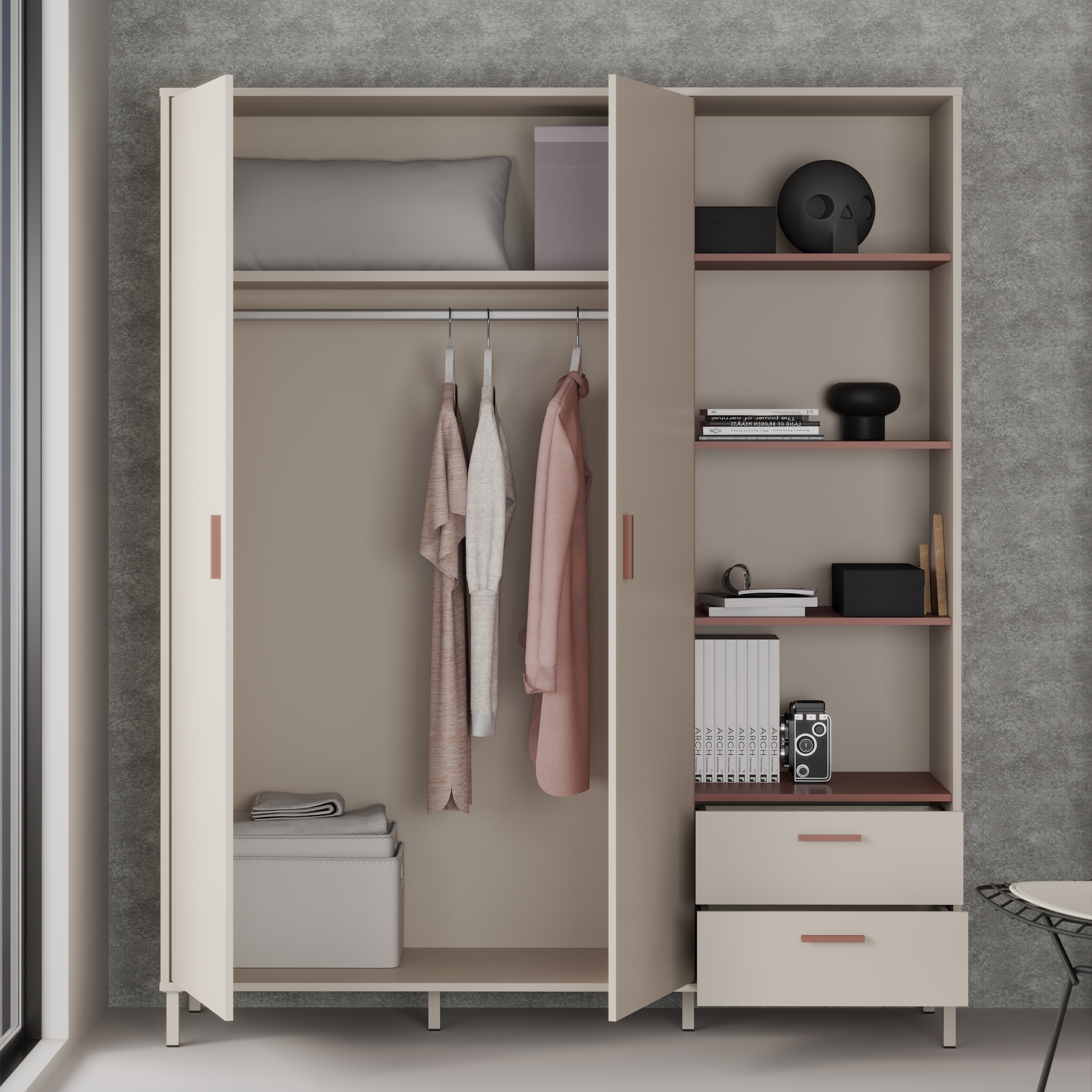 FORTE Drehtürenschrank »Milles«