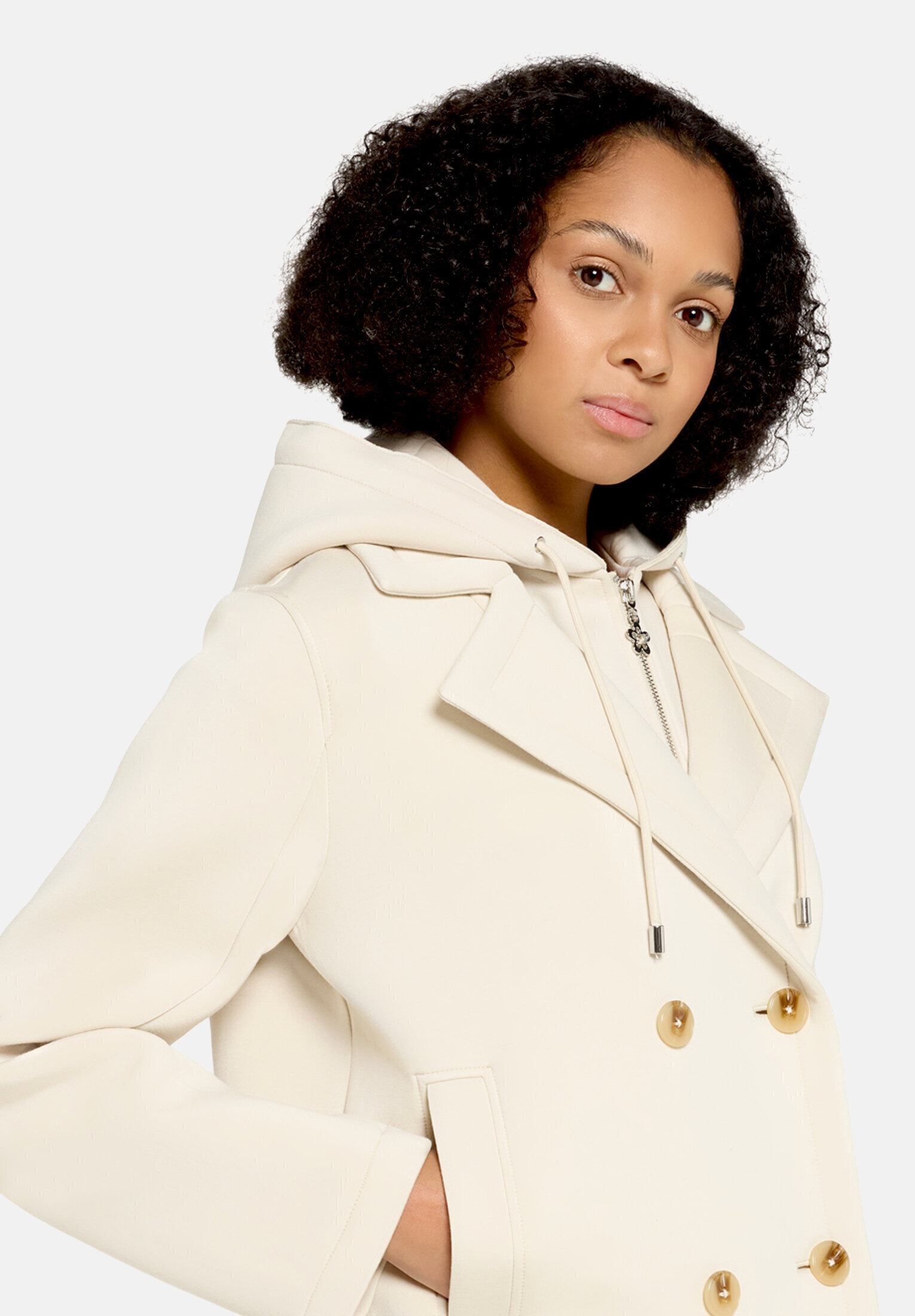 Cartoon Winterjacke »Damen mit abnehmbarer Kapuze«