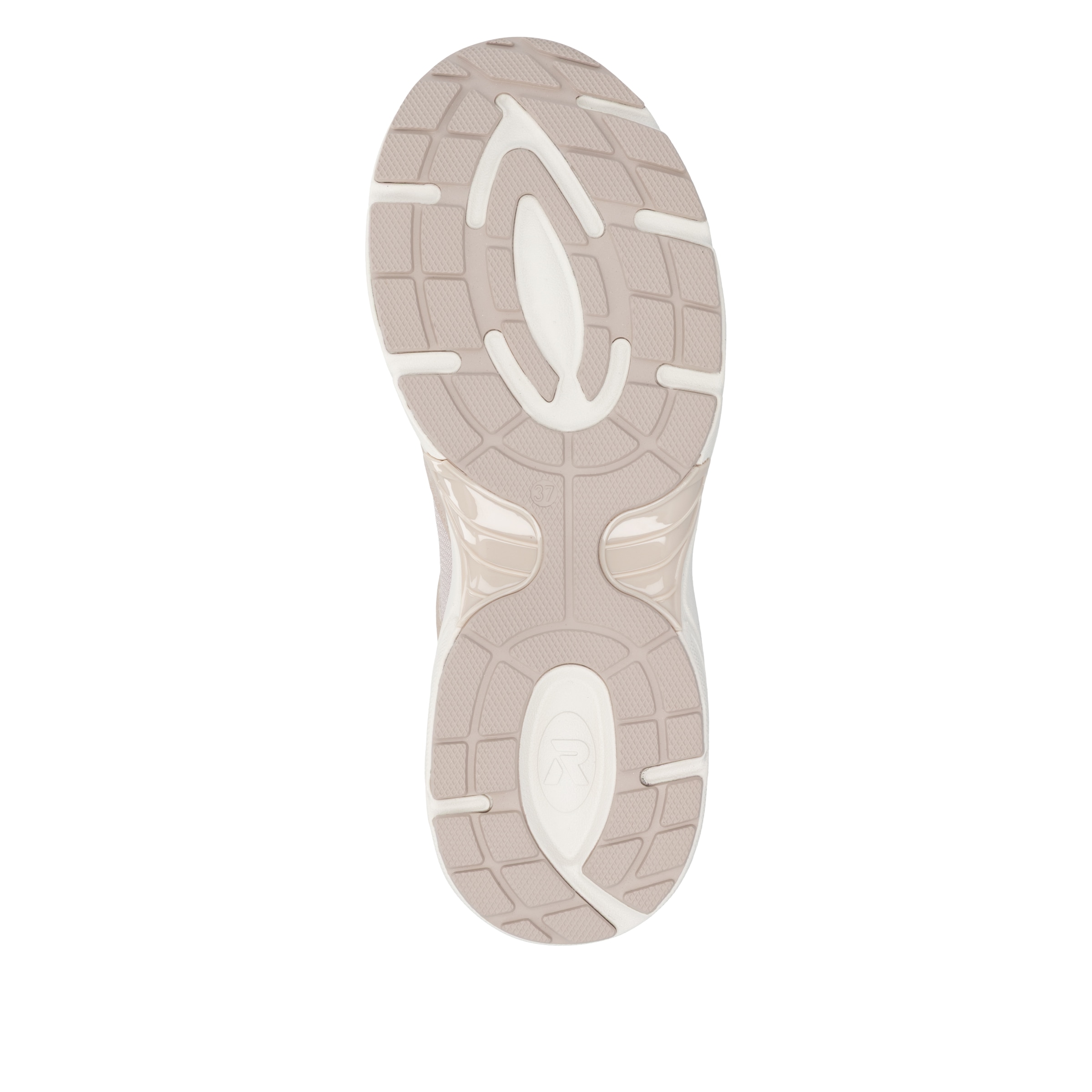 RIEKER Sport Sneaker  Halbschuh, Schnürschuh mit Logoemblem und Wechselfußbett