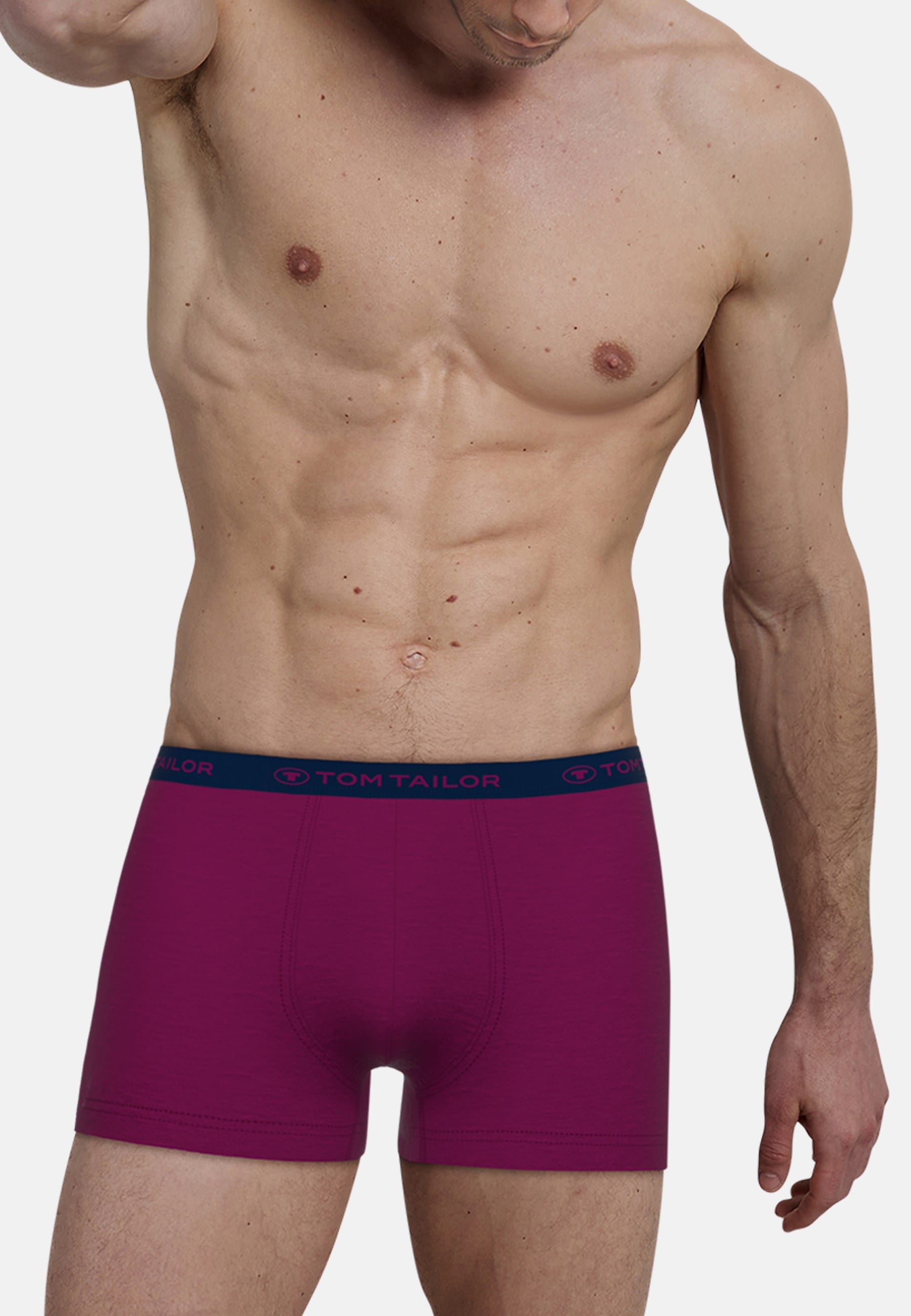 TOM TAILOR Boxershorts »Buffer«, (6er Pack), mit Logobund