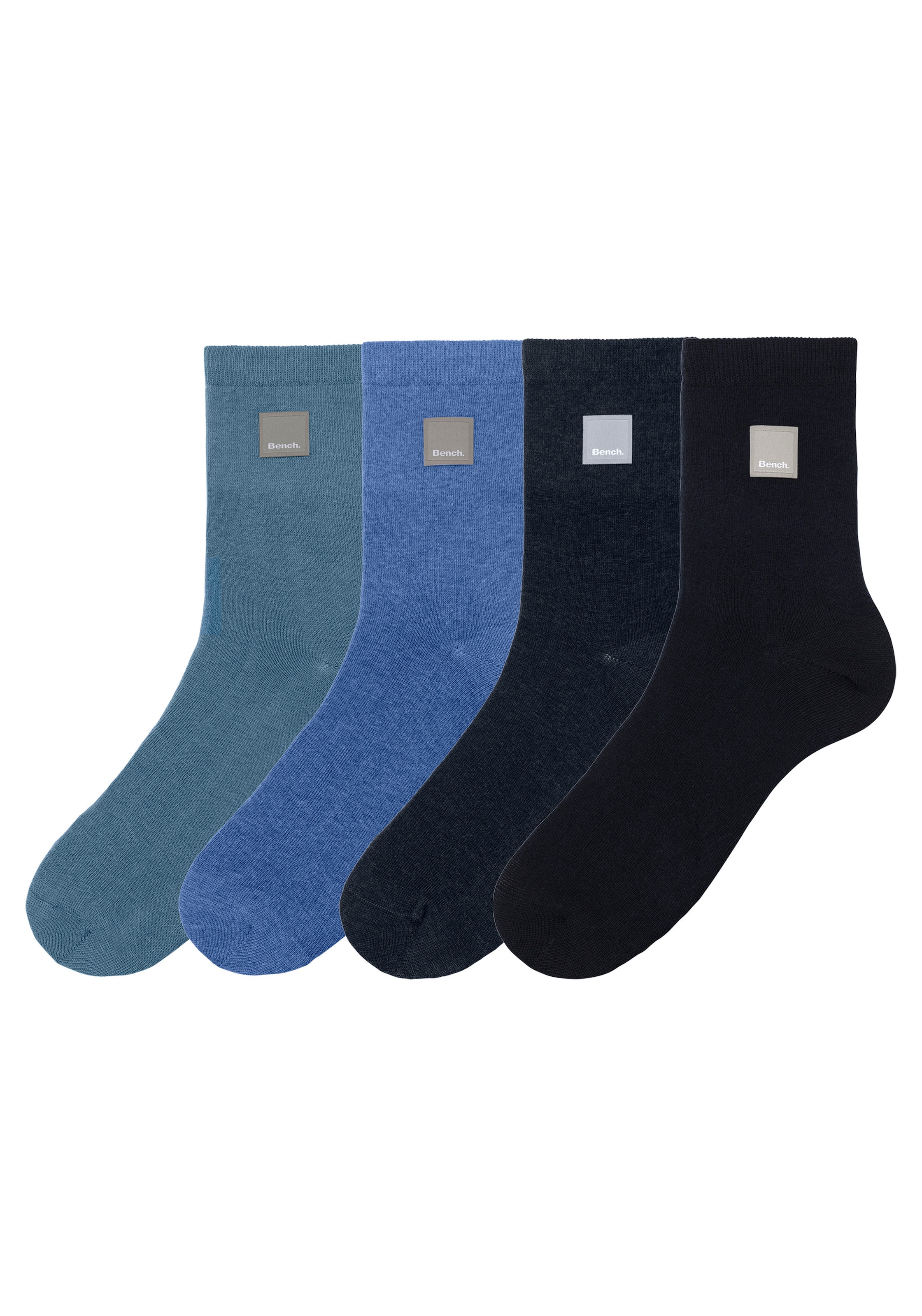 Bench. Basicsocken, (Packung, 4 Paar), mit Weblabel günstig online kaufen