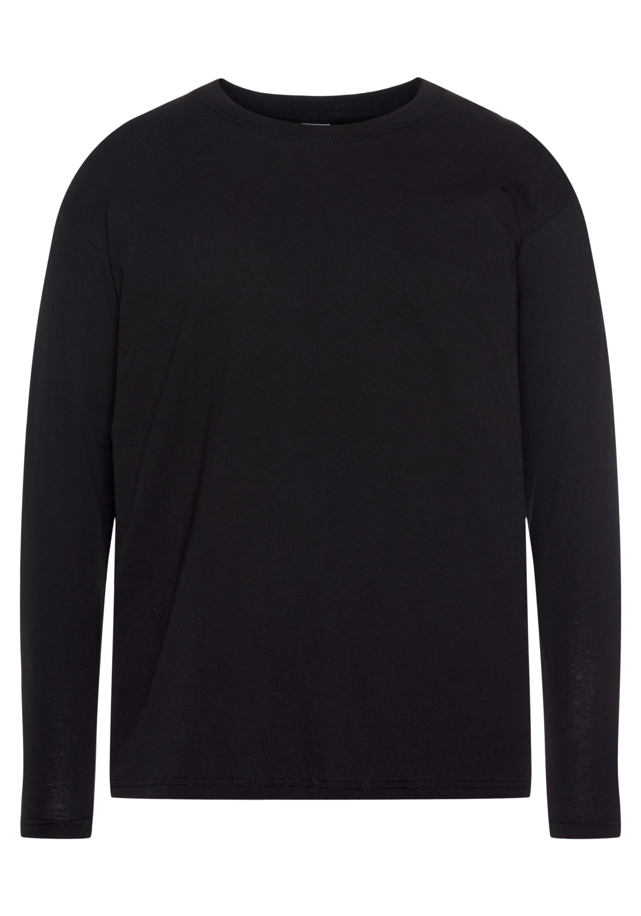 Fruit of the Loom Langarmshirt Packung, 2 Stk. aus reiner Baumwolle, 2-er P günstig online kaufen