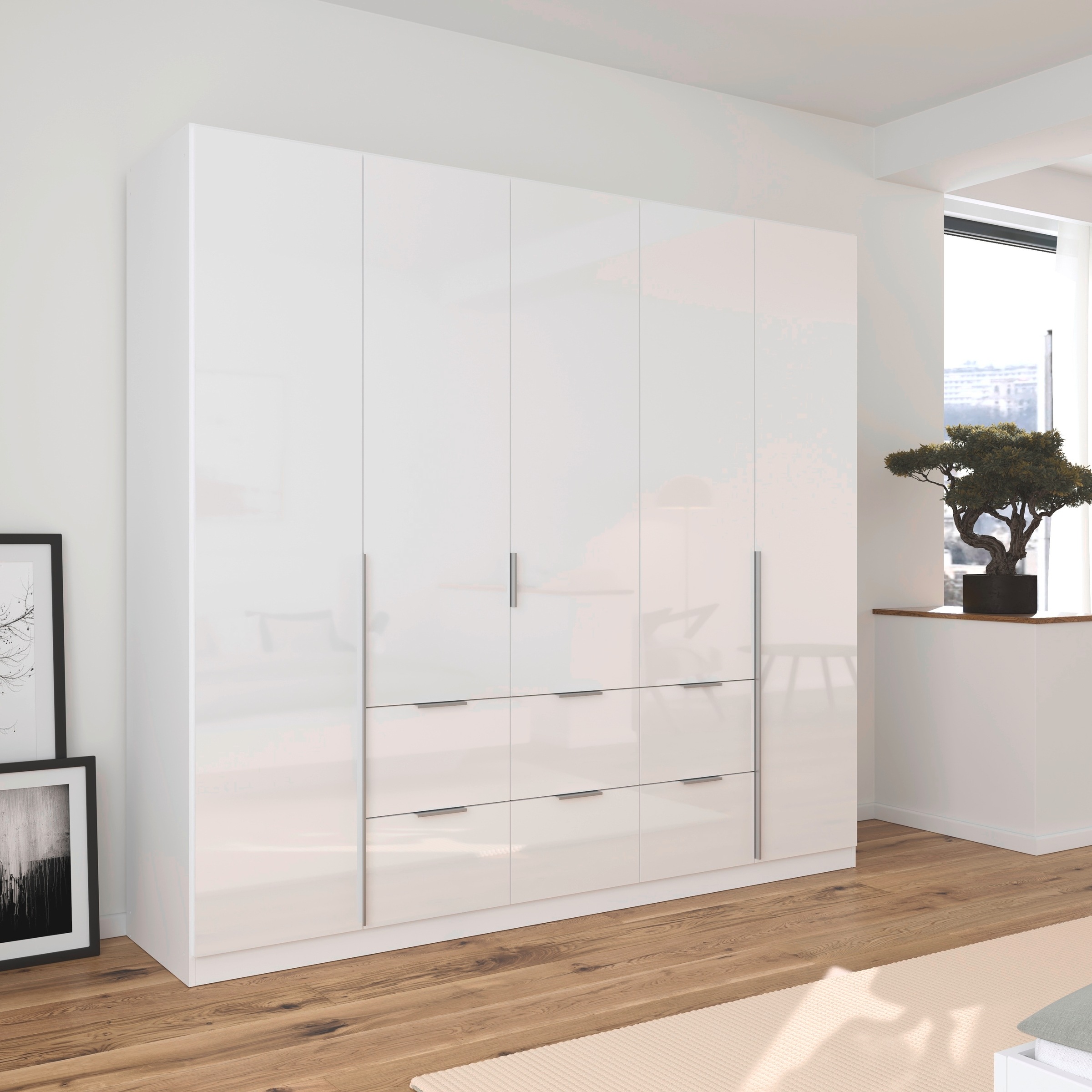 OTTO home Drehtürenschrank "Kleiderschrank Schrank Garderobe AGORDO mit Dek günstig online kaufen