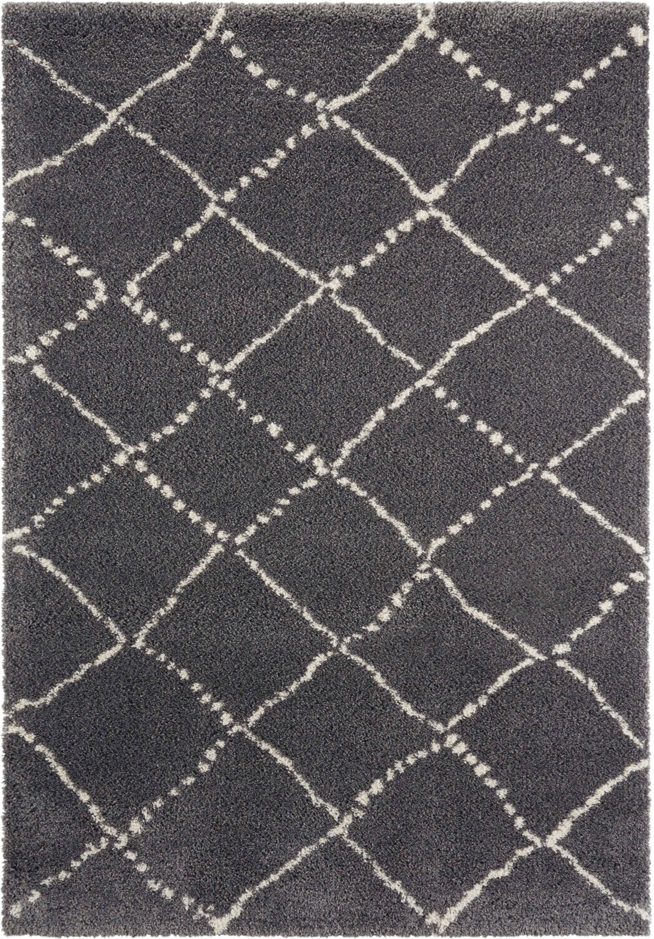 HANSE Home Hochflor-Teppich »Hash«, rechteckig, 35 mm Höhe, Shaggy, Flokati, Raute, Weich, Modern, Wohnzimmer, Schlafzimmer, Flur