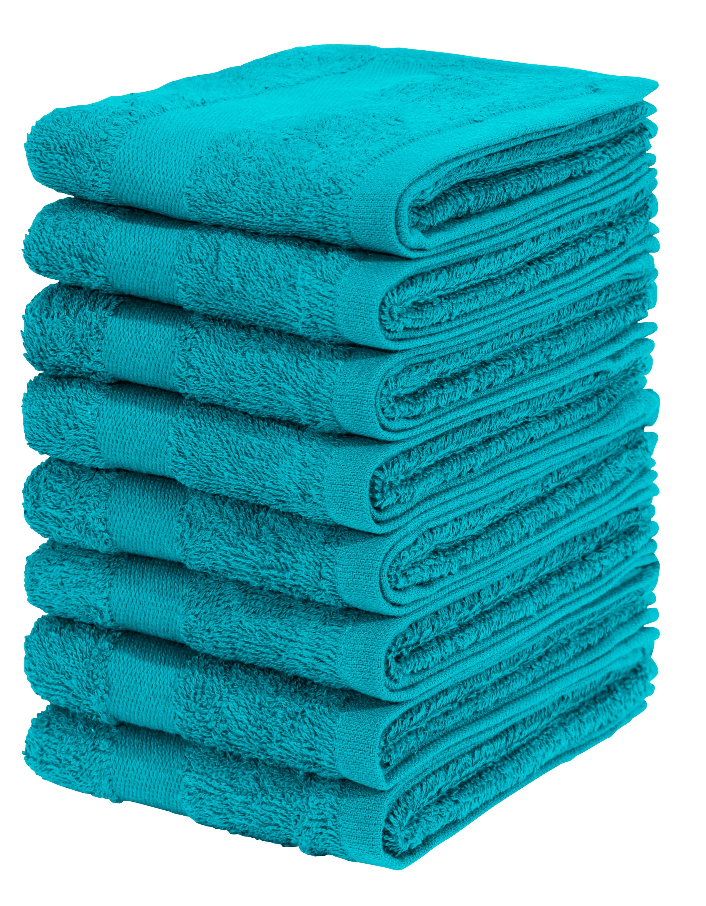 OTTO home Gaestehandtuecher "Vanessa, 8 Gästehandtücher, 30x50cm, in Standard- und Premium-Qualität" Handtücher mit Bordüre, 100% Baumwolle, einfarbig, weich