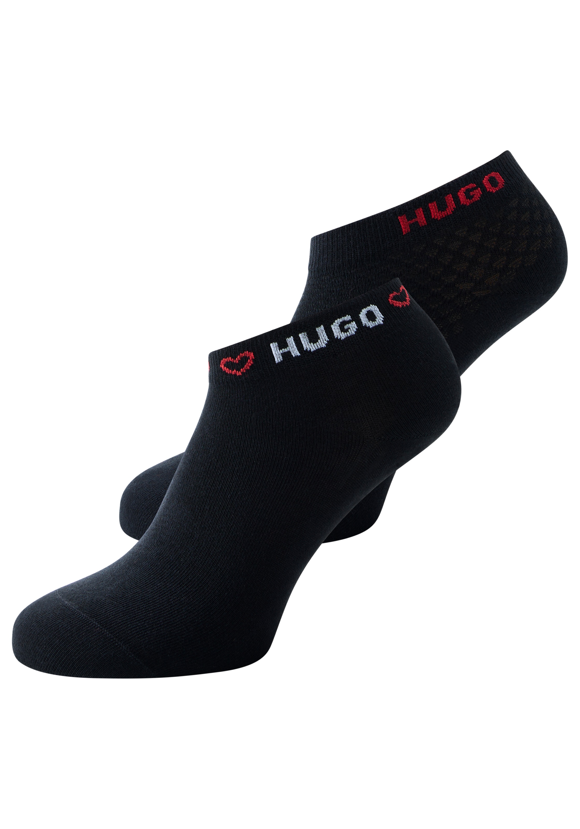HUGO Underwear Kurzsocken Logos am Rand günstig online kaufen
