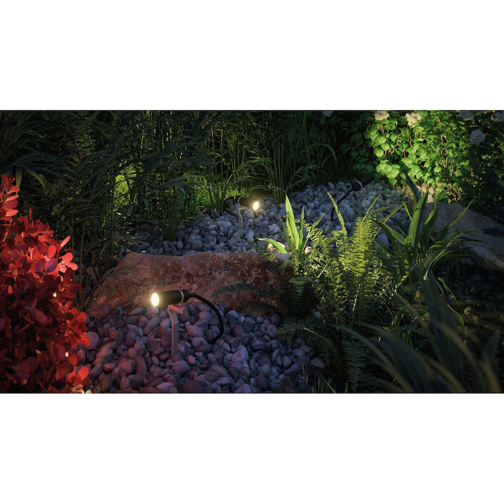 Paulmann LED Gartenstrahler »Plug & Shine«, 3 flammig-flammig