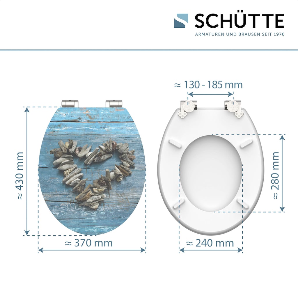 Schütte WC-Sitz »Shell Heart«