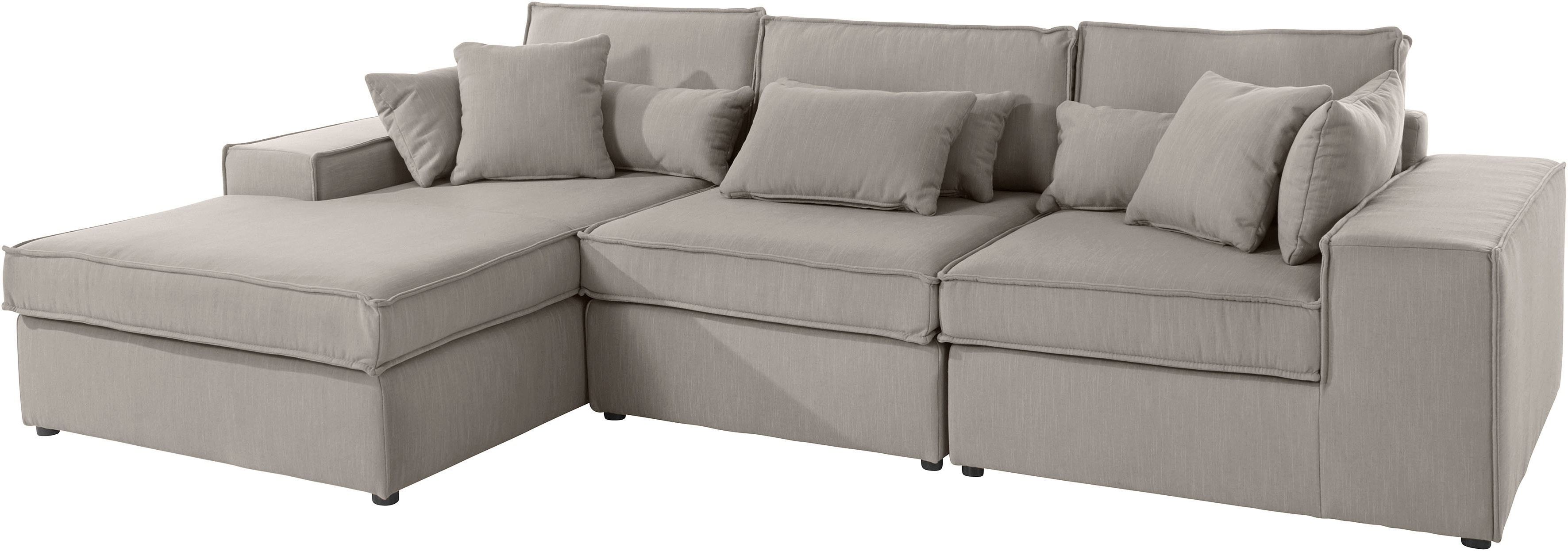 Thumbnail - OTTO home Ecksofa "Florid L-Form" 3 Teile, bestehend aus Modulen, viele Bezugsqualitäten, auch in Cord