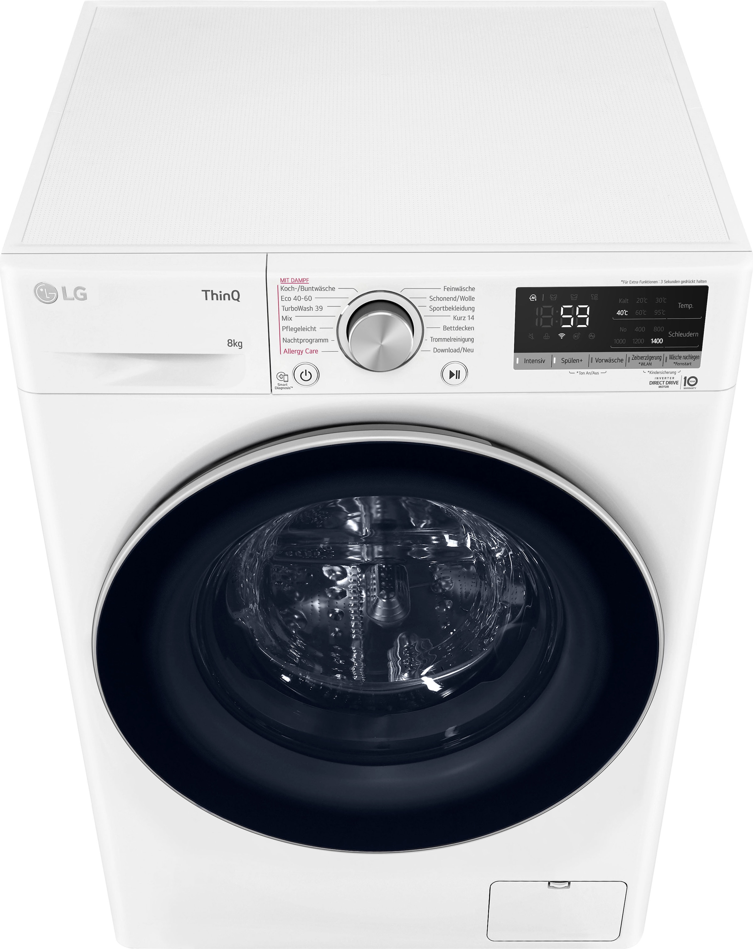 LG 1400 F4WV7081, | per BAUR kg, Waschmaschine 8 Raten »F4WV7081«, U/min