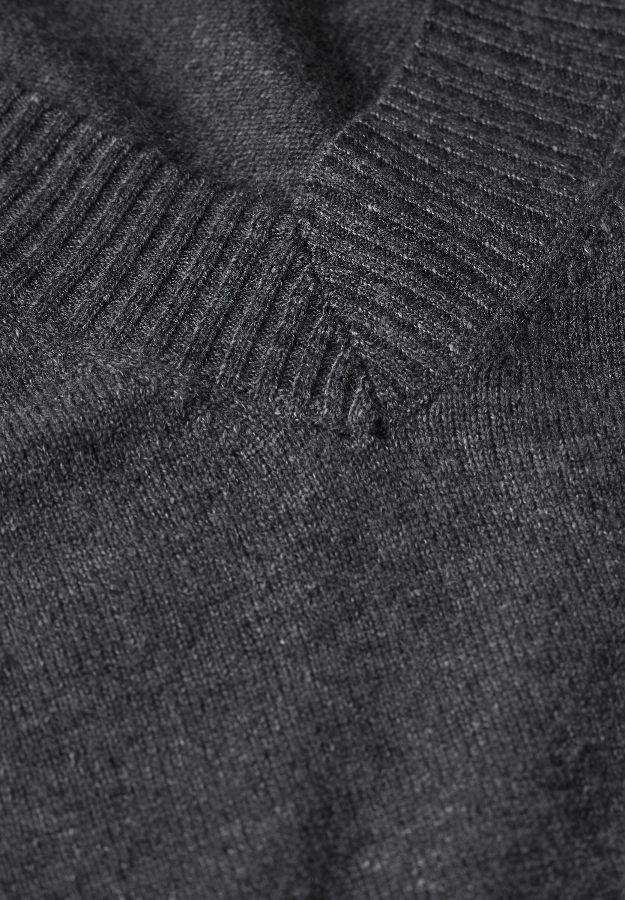 Cecil V-Ausschnitt-Pullover, im Melange Look