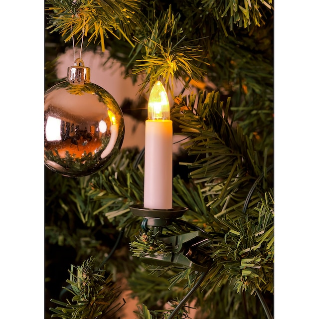 KONSTSMIDE LED-Christbaumkerzen »Weihnachtsdeko, Christbaumschmuck«, 35 St.- flammig, LED Baumkette, Topbirnen, One String, 35 warm weiße Dioden  bestellen | BAUR