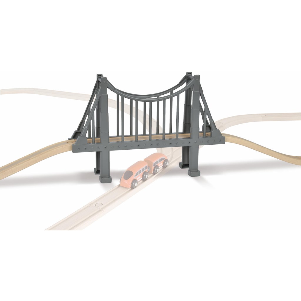 Eichhorn Spielzeugeisenbahn-Brücke »Holzspielzeug, Schienenbahnset Hängebrücke, 3-tlg.«
