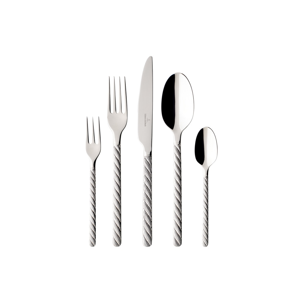 Villeroy & Boch Besteck-Set "Tafelbesteck Montauk 180er Set silber" Spülmaschinenfest