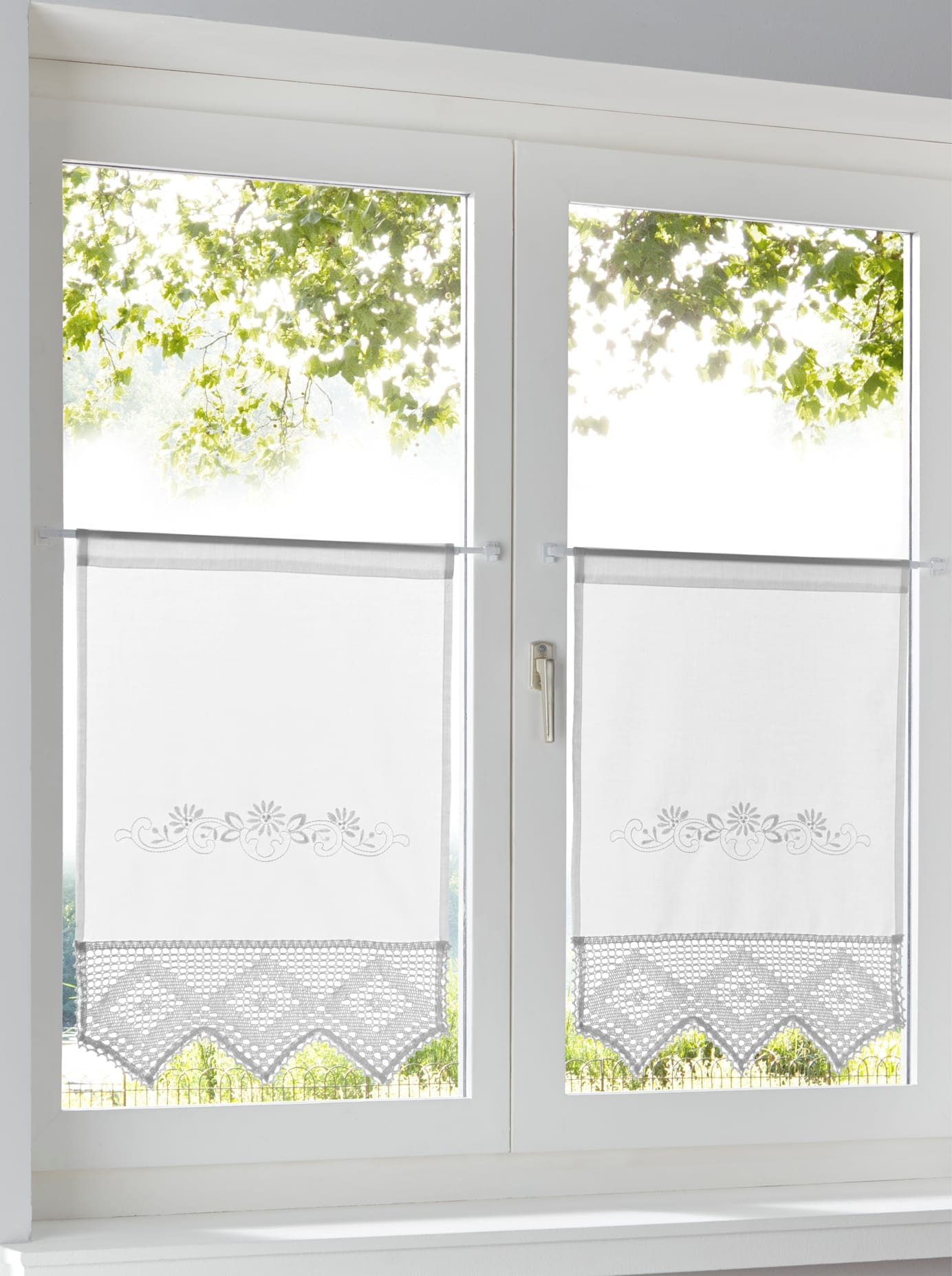 heine home Scheibengardine Stangendurchzug 1 Stk. tlg. günstig online kaufen