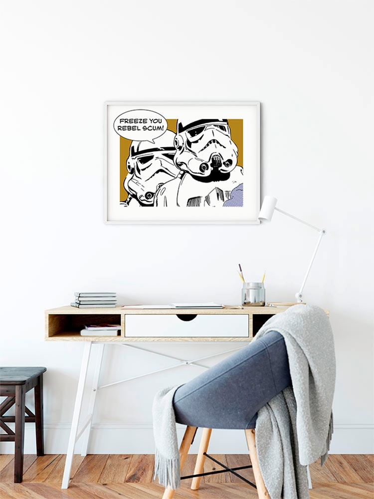 Komar Bild »Star Wars Classic Comic Quote Stormtrooper«, Star Wars, (1 St.), Wandbild zur Dekoration im Kinderzimmer - ohne Rahmen