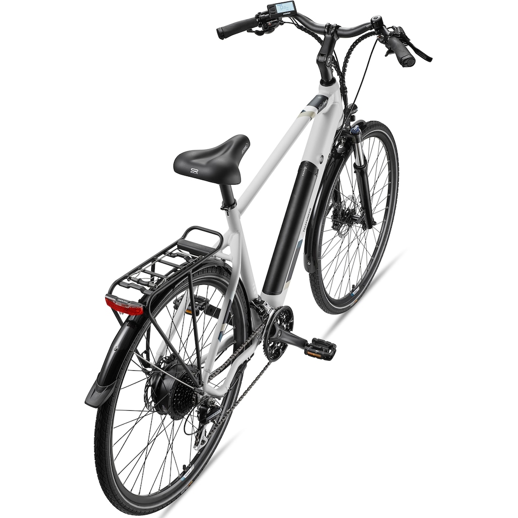 Telefunken E-Bike »Expedition XC941«, 24 Gang, Shimano, Acera, Heckmotor 250 W, (ca. 100 km Reichweite-hydraulische Scheibenbremsen-Straßenzulassung), Trekking Elektrofahrrad, Pedelec, Herren, 28 Zoll, 36 V 417,6 Wh Akku