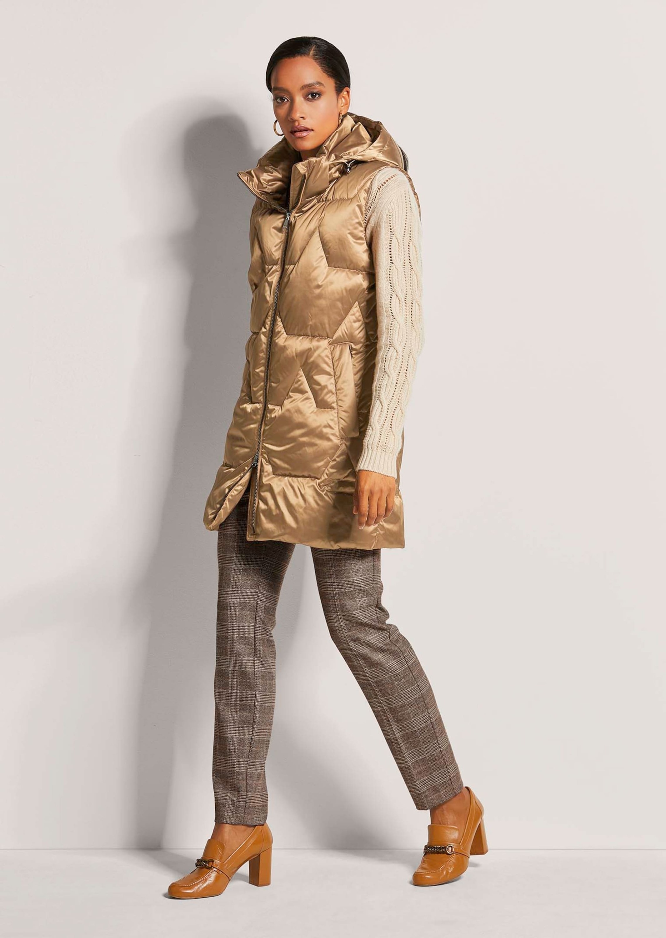 MADELEINE Kurzweste »Steppweste Winterwarm wattierte Longweste«