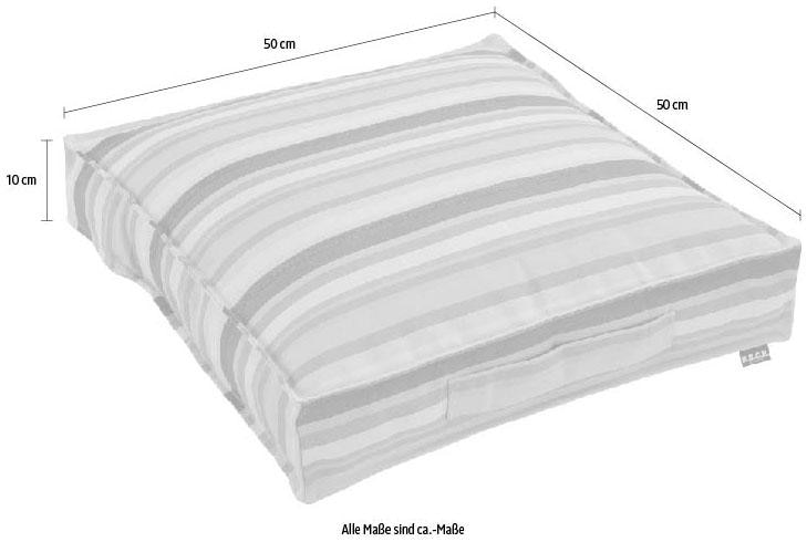 H.O.C.K. Sitzkissen »Yucatan«, mit bunten Streifen