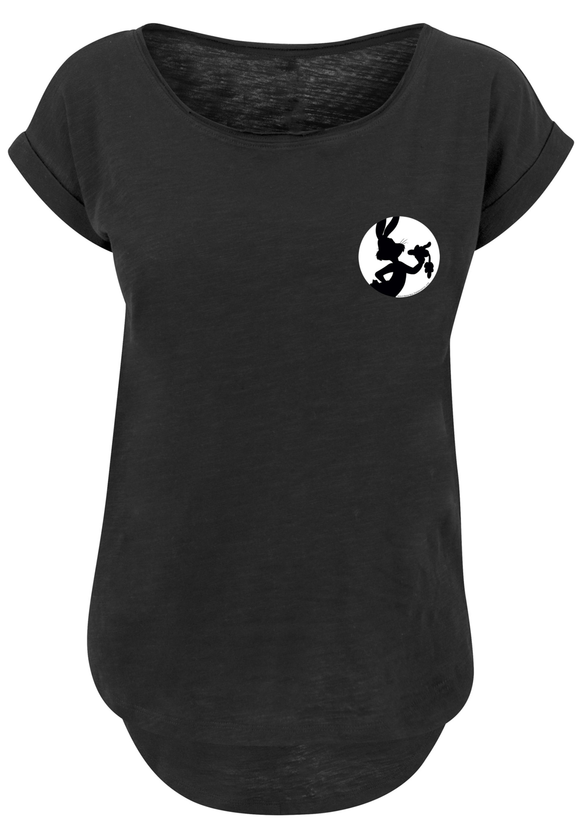 F4NT4STIC T-Shirt »Looney Tunes Bugs Bunny Silhouette Breast Print«, Print