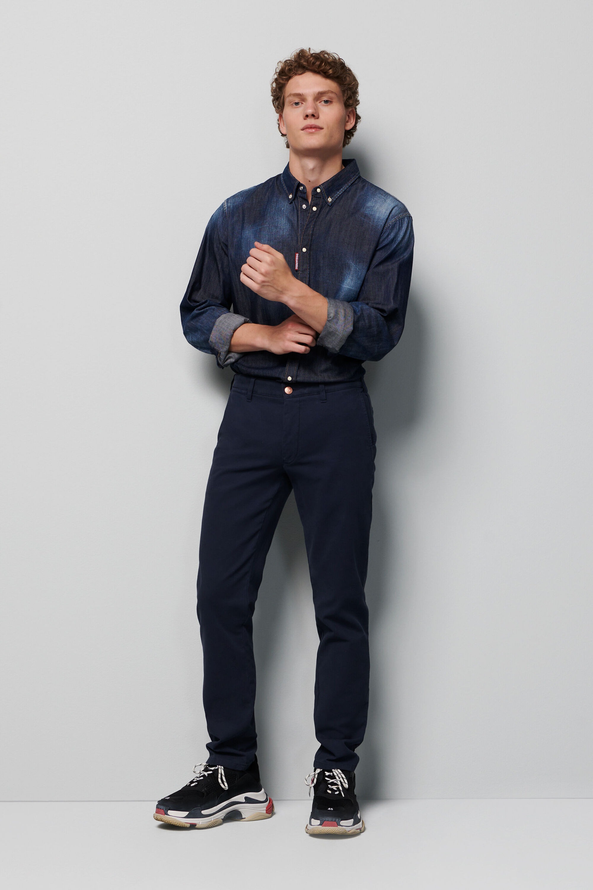 MEYER Chinos »M5 Chino«, im unifarbenem Design