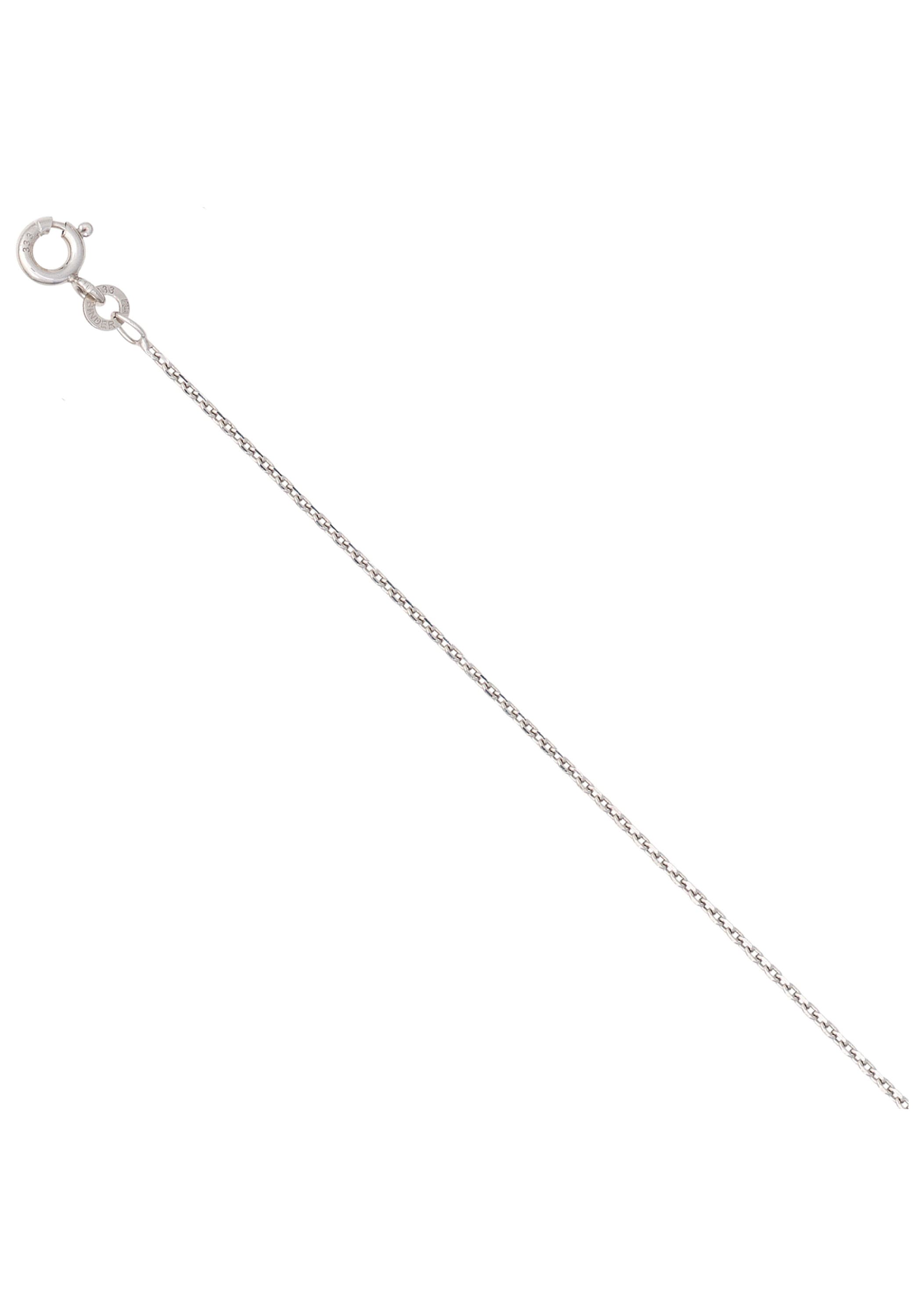 JOBO Goldkette, Ankerkette 333 Weißgold 45 cm 1,3 mm