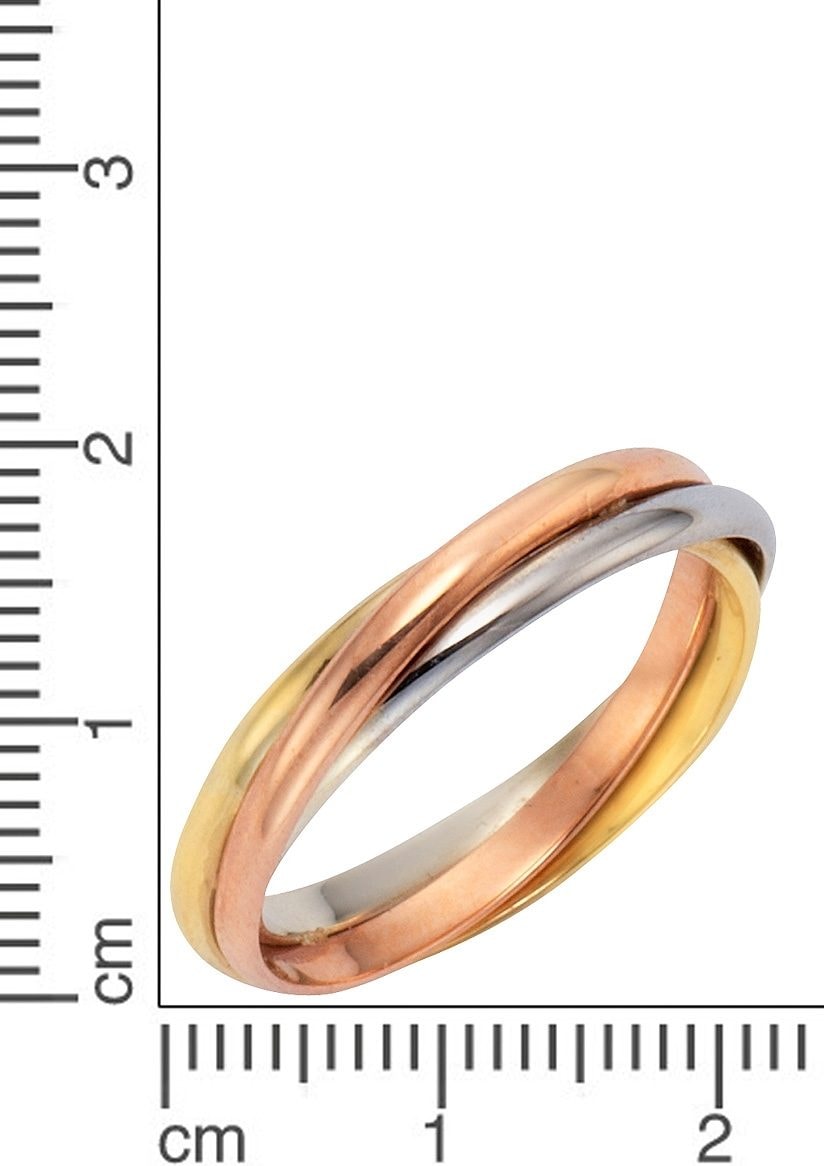 Firetti Fingerring »Schmuck Geschenk Gold 333 Damenring Goldring tricolor«