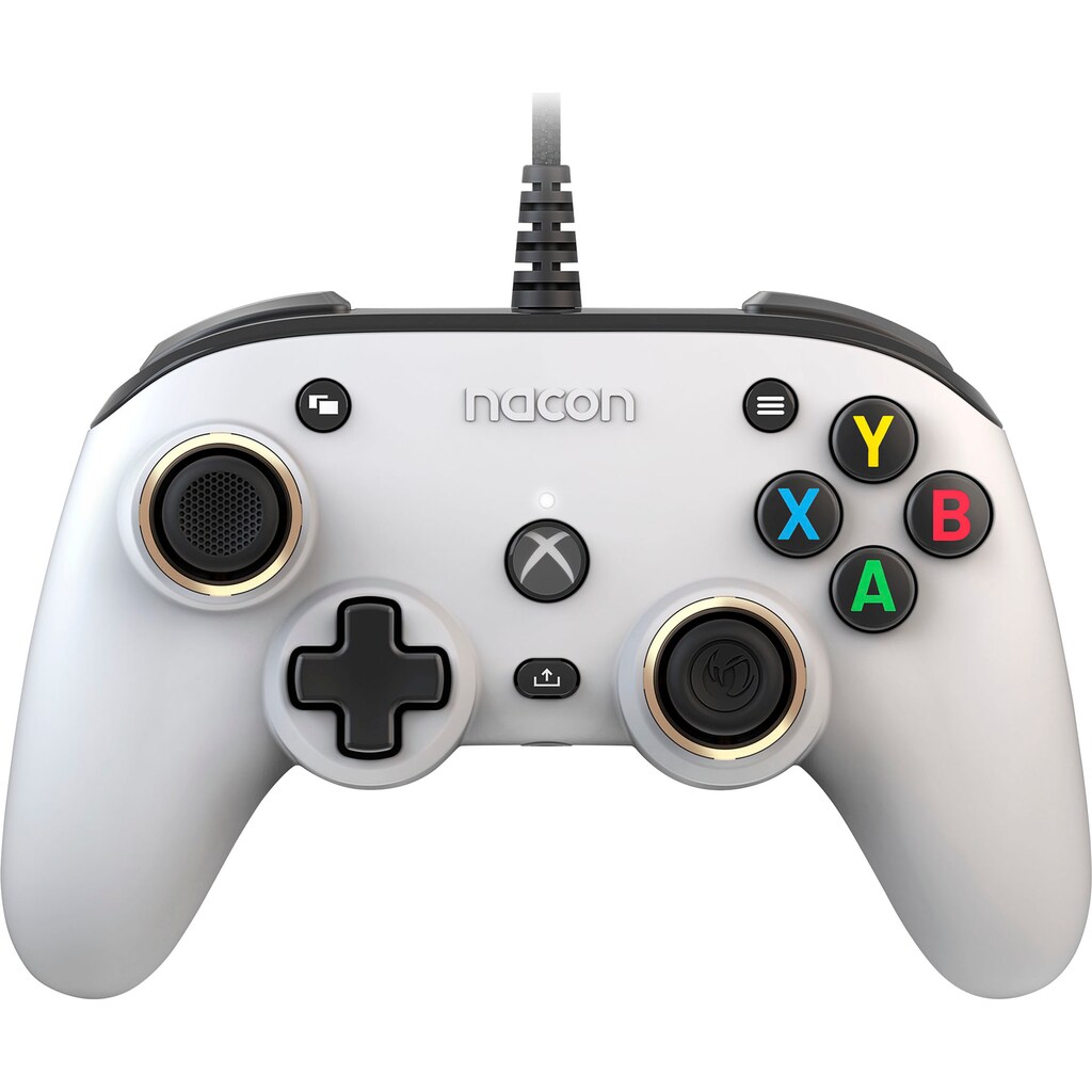 nacon Gaming-Controller »Nacon NA005301 Xbox Compact Controller PRO, kabelgebunden, USB, weiß«