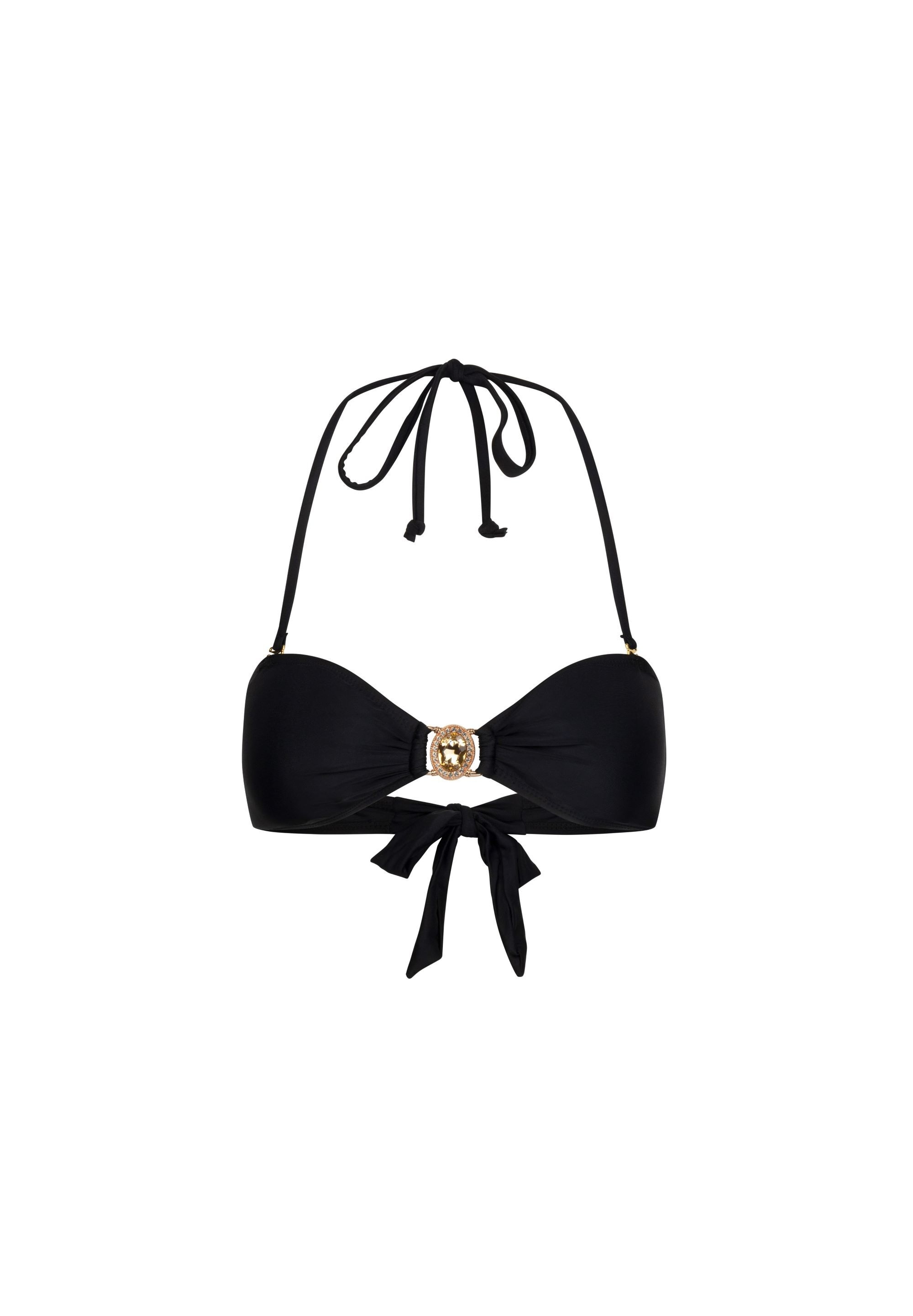 Moda Minx Triangel-Bikini-Top »Amour Bandeau Top«, (1 St.), mit tollem Steinbesatz