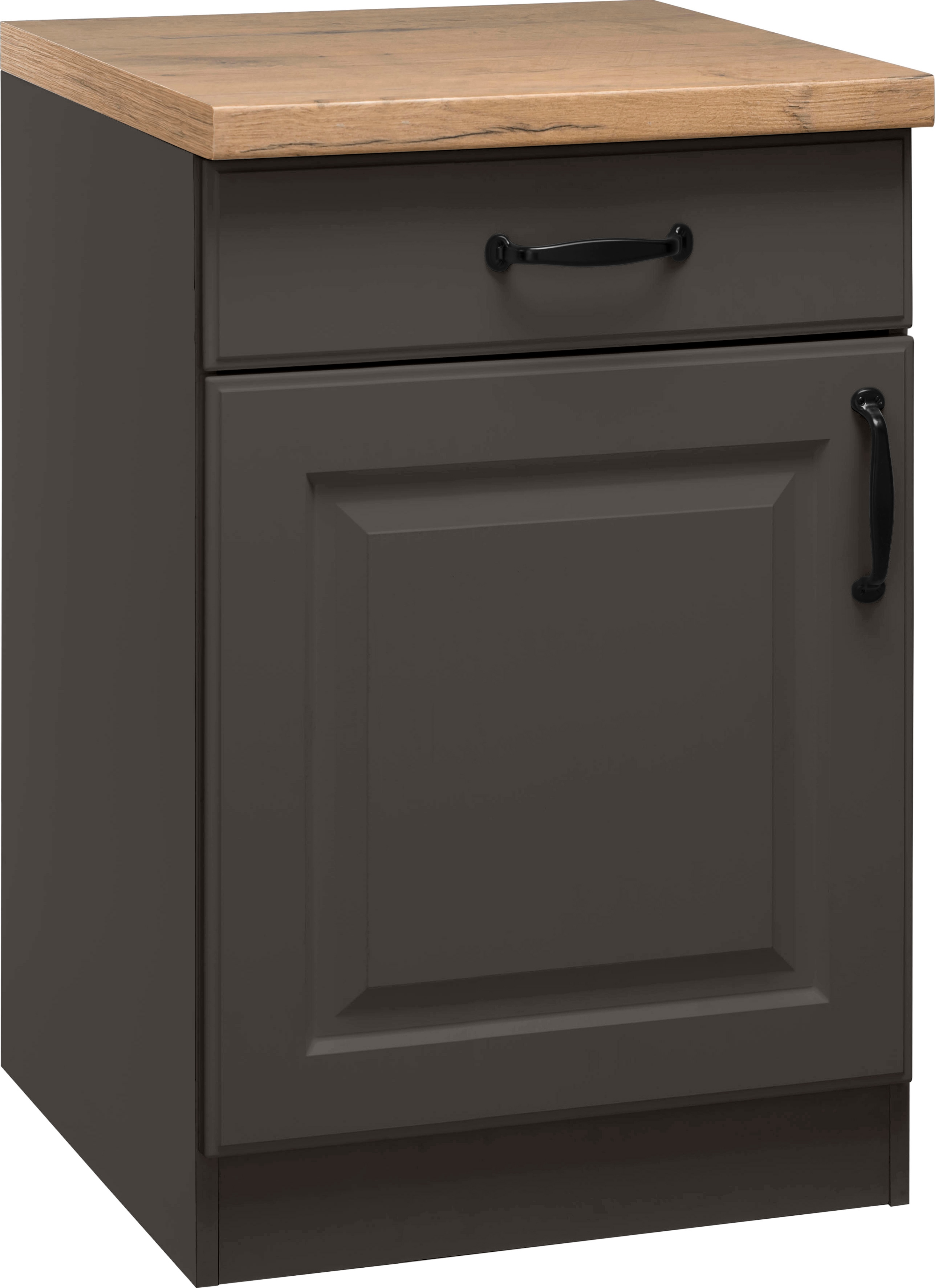 wiho Küchen Unterschrank "Erla" 60 cm breit mit Kassettenfront, mit Arbeitsplatte