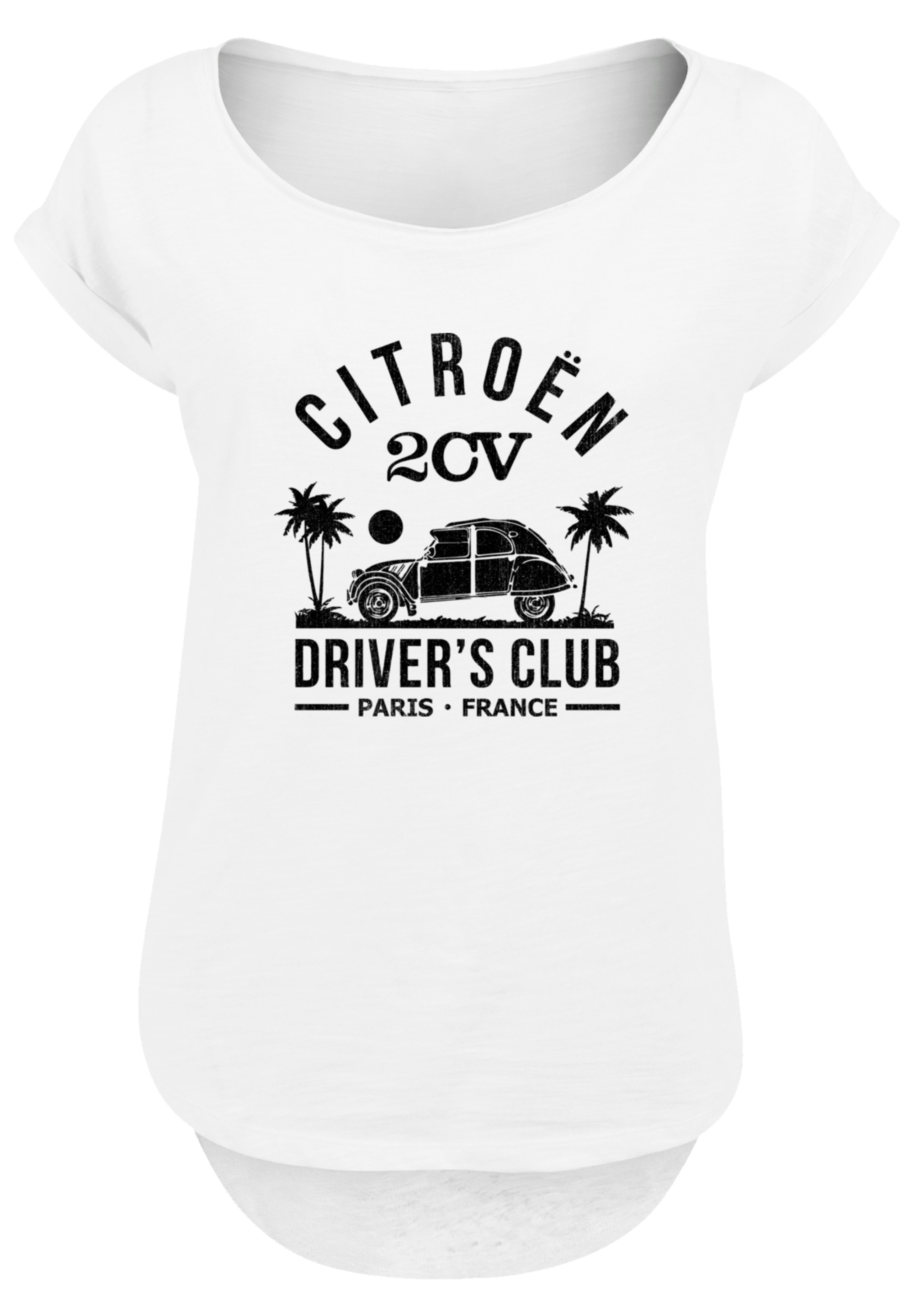F4NT4STIC T-Shirt »Citroën 2CV Driver's Club Black Beach«, Premium Qualität