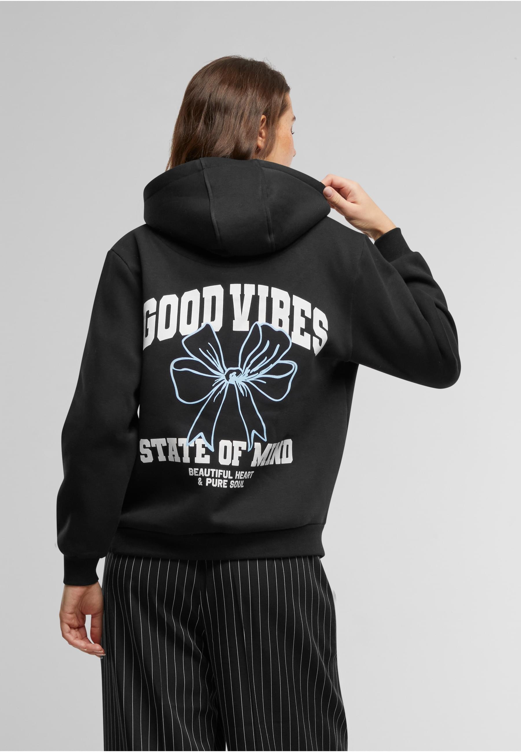 Miss Tee Kapuzenpullover »Miss Tee Good Vibes Bow Ladies Fluffy Hoody«, (1 tlg.)